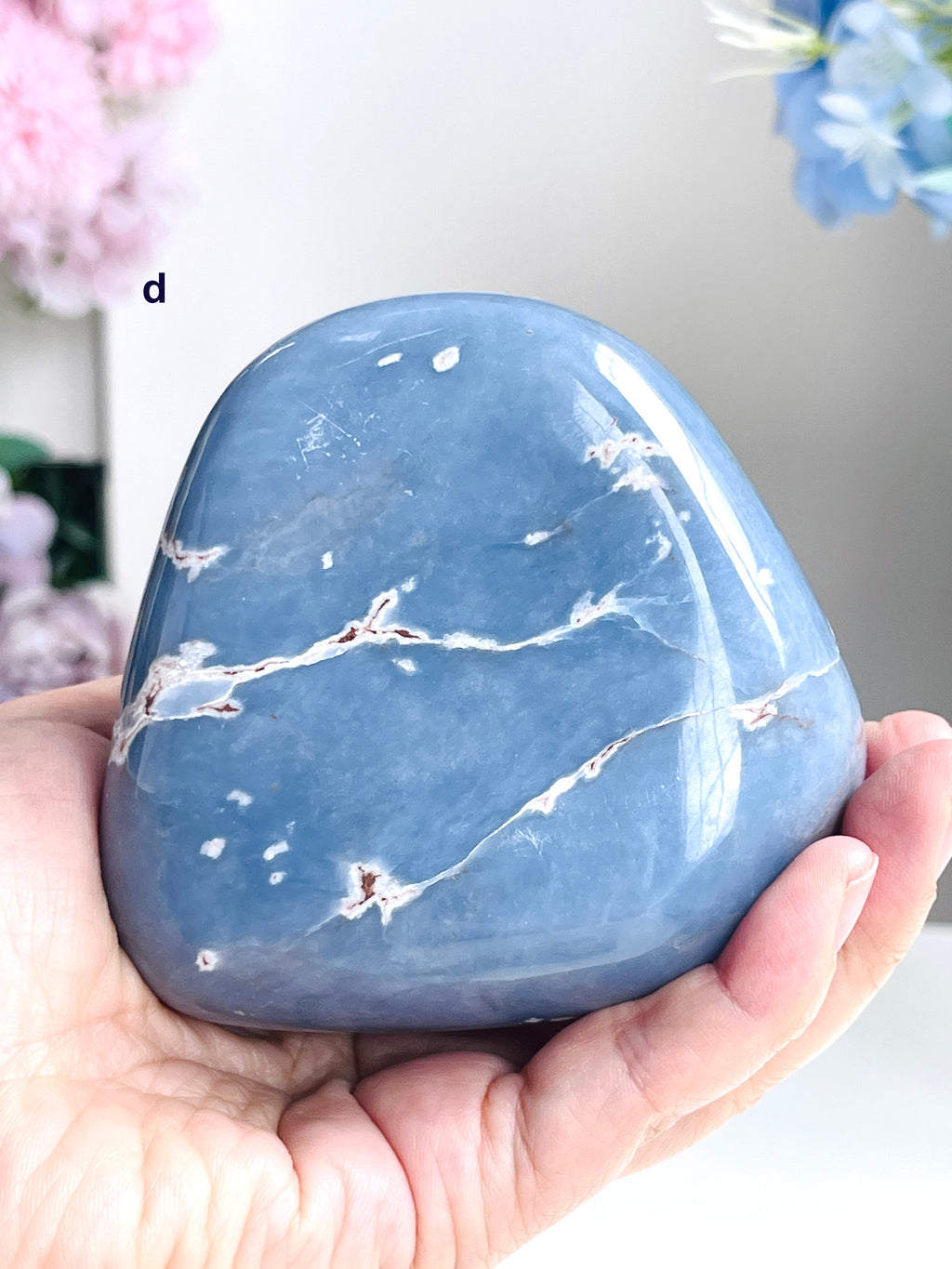 Angelite Freeform, Natural Angelite Crystal