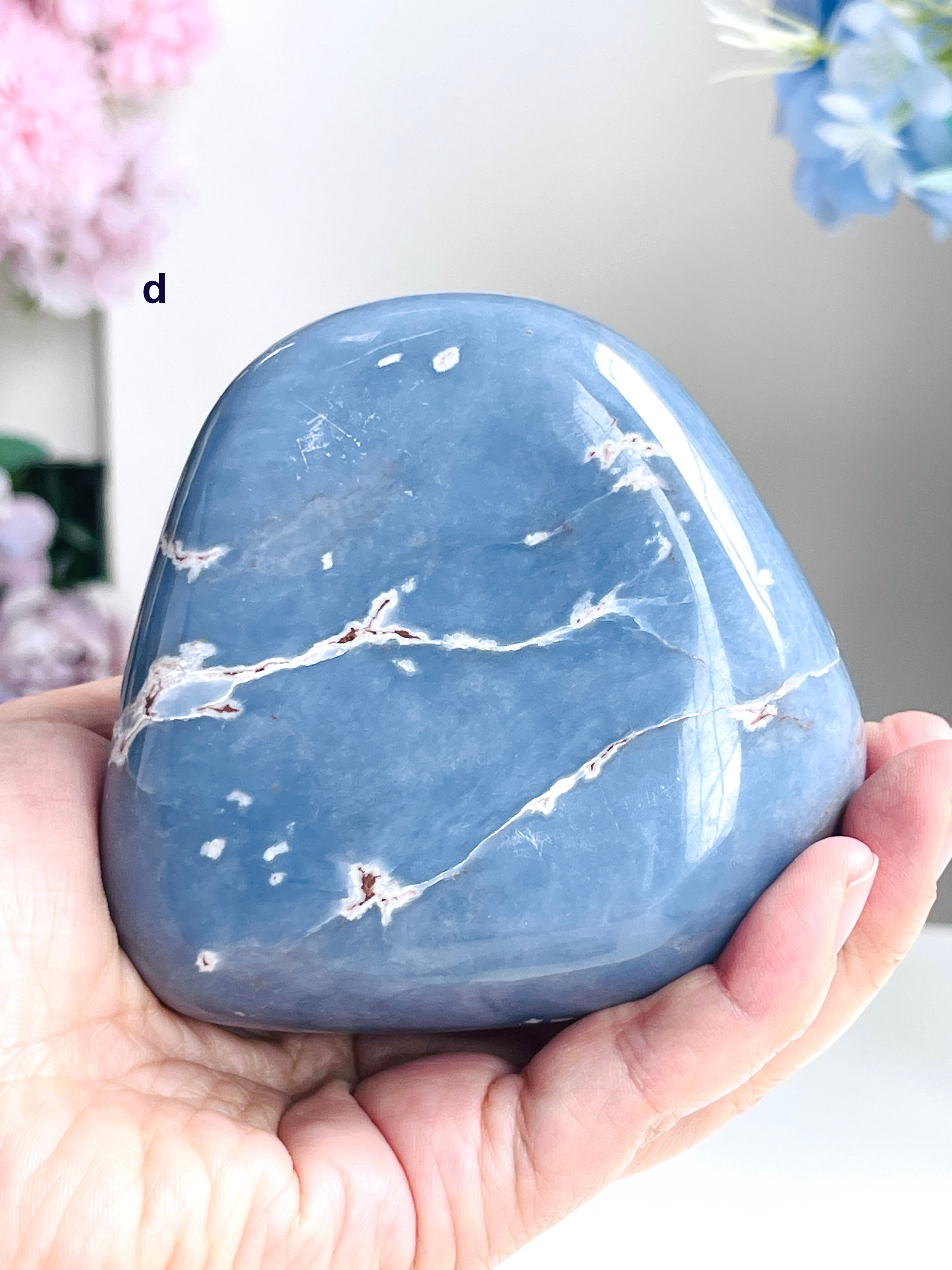 Angelite Freeform, Natural Angelite Crystal