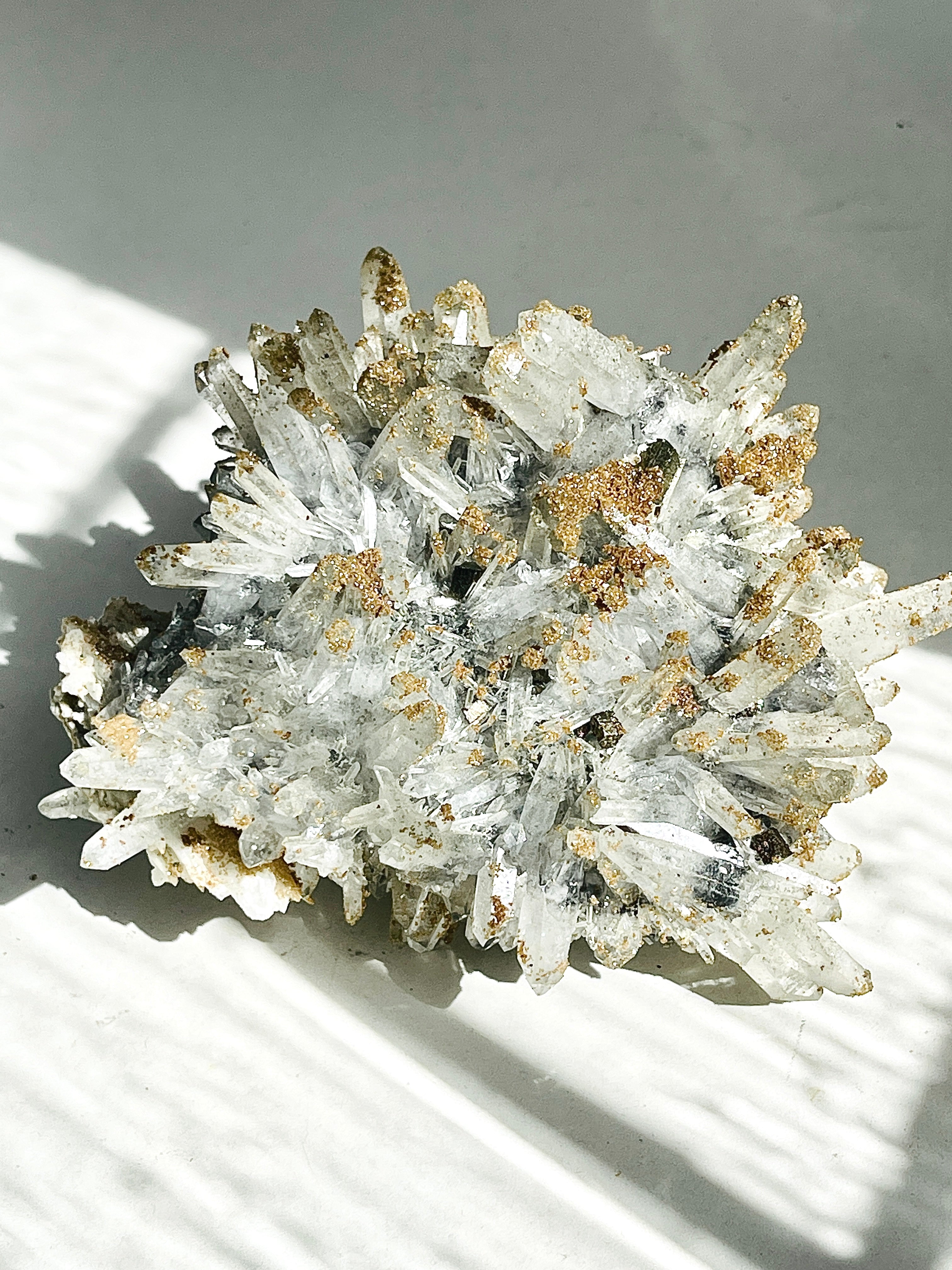 1045g Unique Quartz with Rhodochrosite from Djurkovo mine, Laki, Bulgaria, Mineral Specimen, Unique Gift