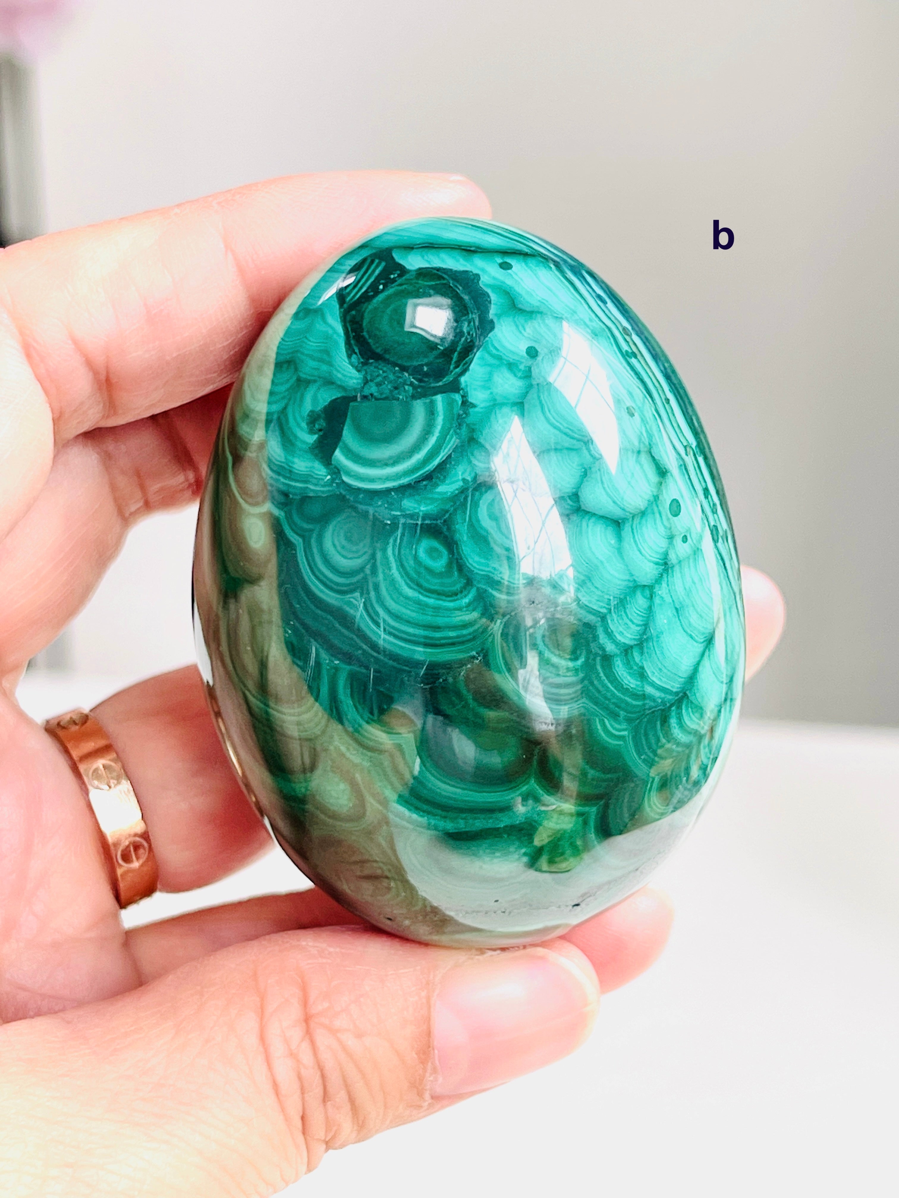 Malachite Egg, Natural Malachite Egg, Malachite from Congo, Natural Malachite Crystal Egg, Healing Crystal, Crystal Gift