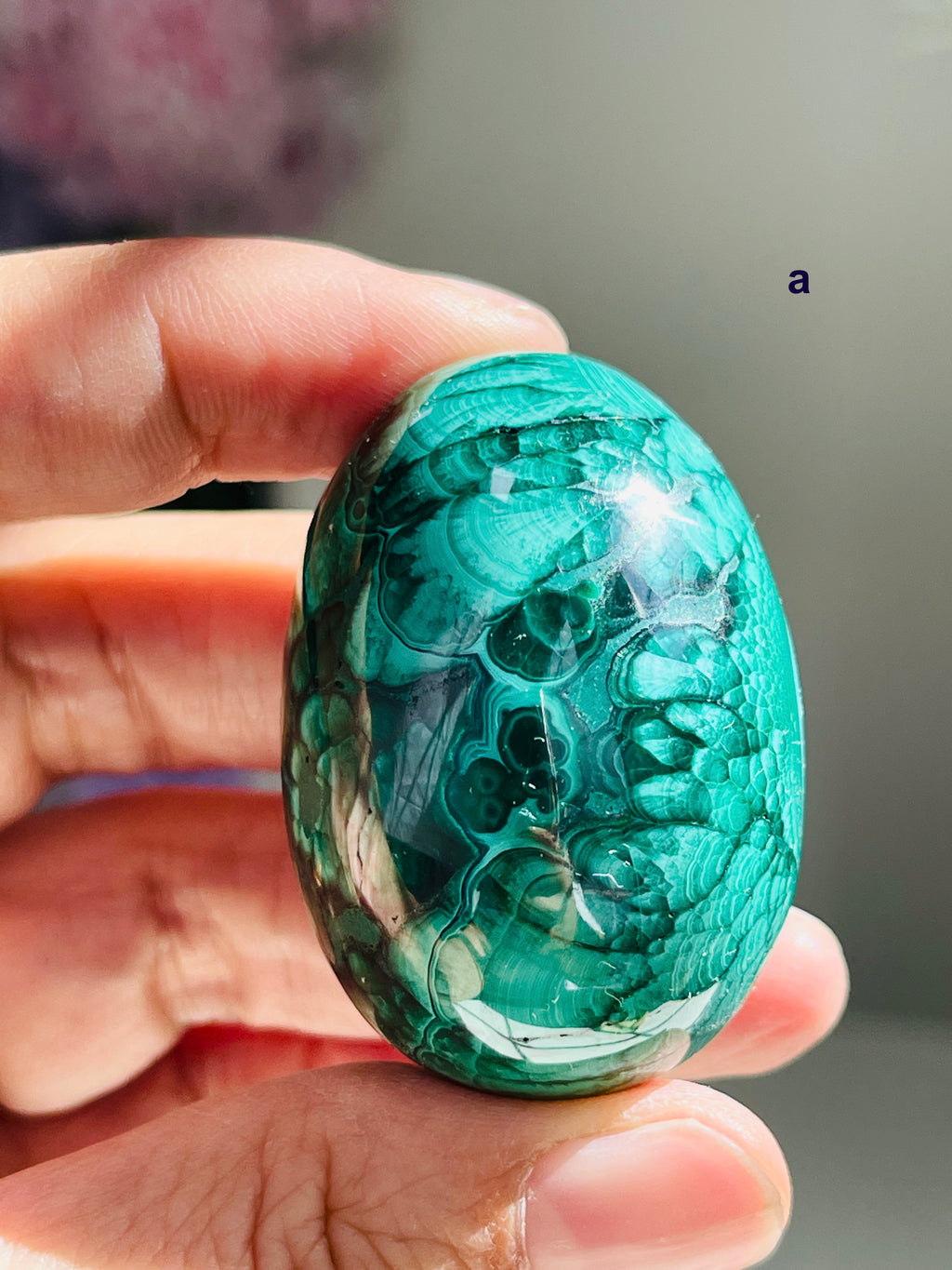 Malachite Egg, Natural Malachite Egg, Malachite from Congo, Natural Malachite Crystal Egg, Healing Crystal, Crystal Gift 2