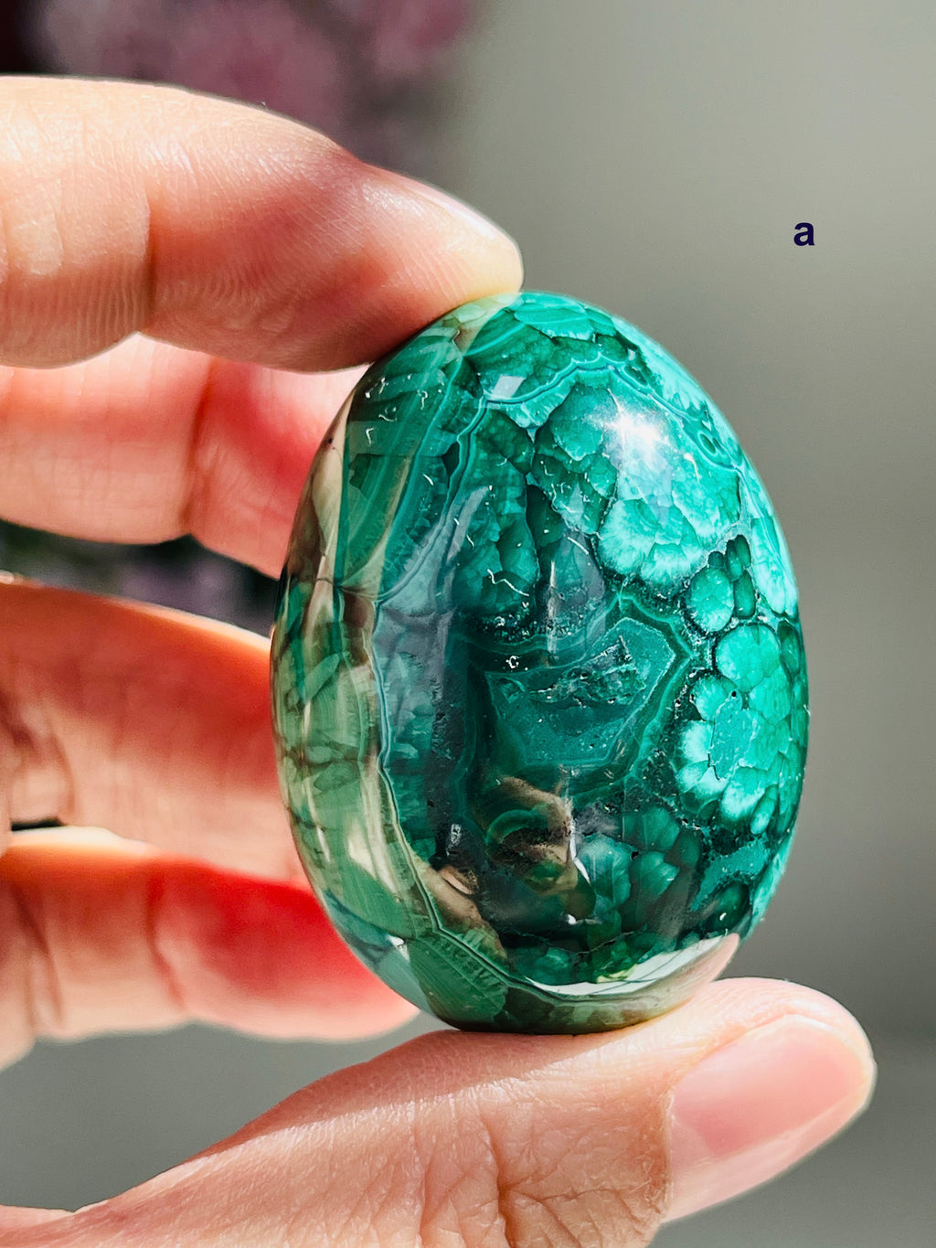 Malachite Egg, Natural Malachite Egg, Malachite from Congo, Natural Malachite Crystal Egg, Healing Crystal, Crystal Gift 2