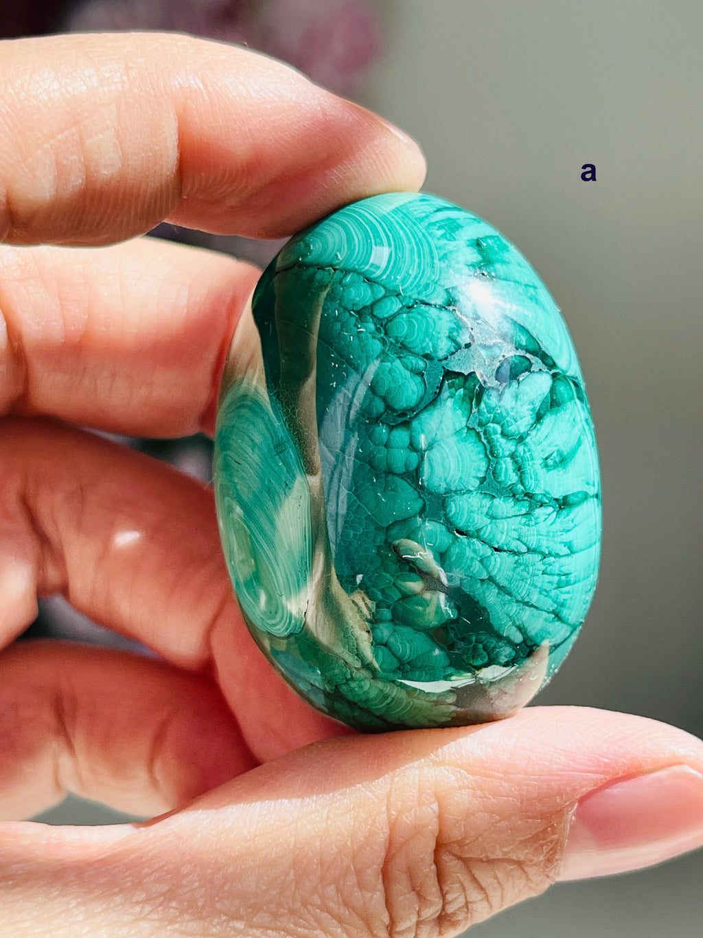 Malachite Egg, Natural Malachite Egg, Malachite from Congo, Natural Malachite Crystal Egg, Healing Crystal, Crystal Gift 2