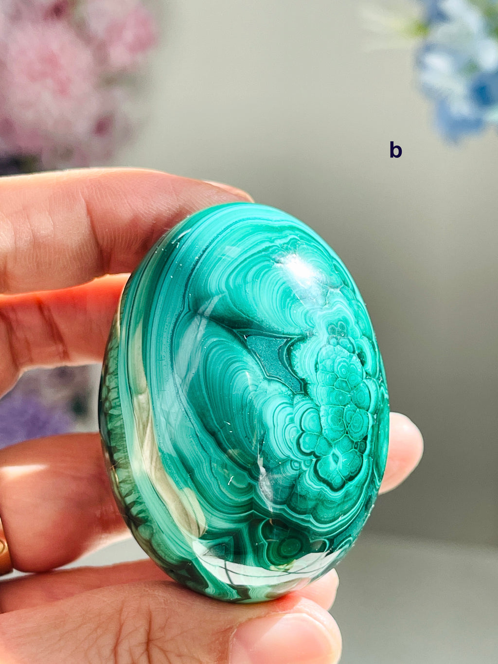 Malachite Egg, Natural Malachite Egg, Malachite from Congo, Natural Malachite Crystal Egg, Healing Crystal, Crystal Gift 2