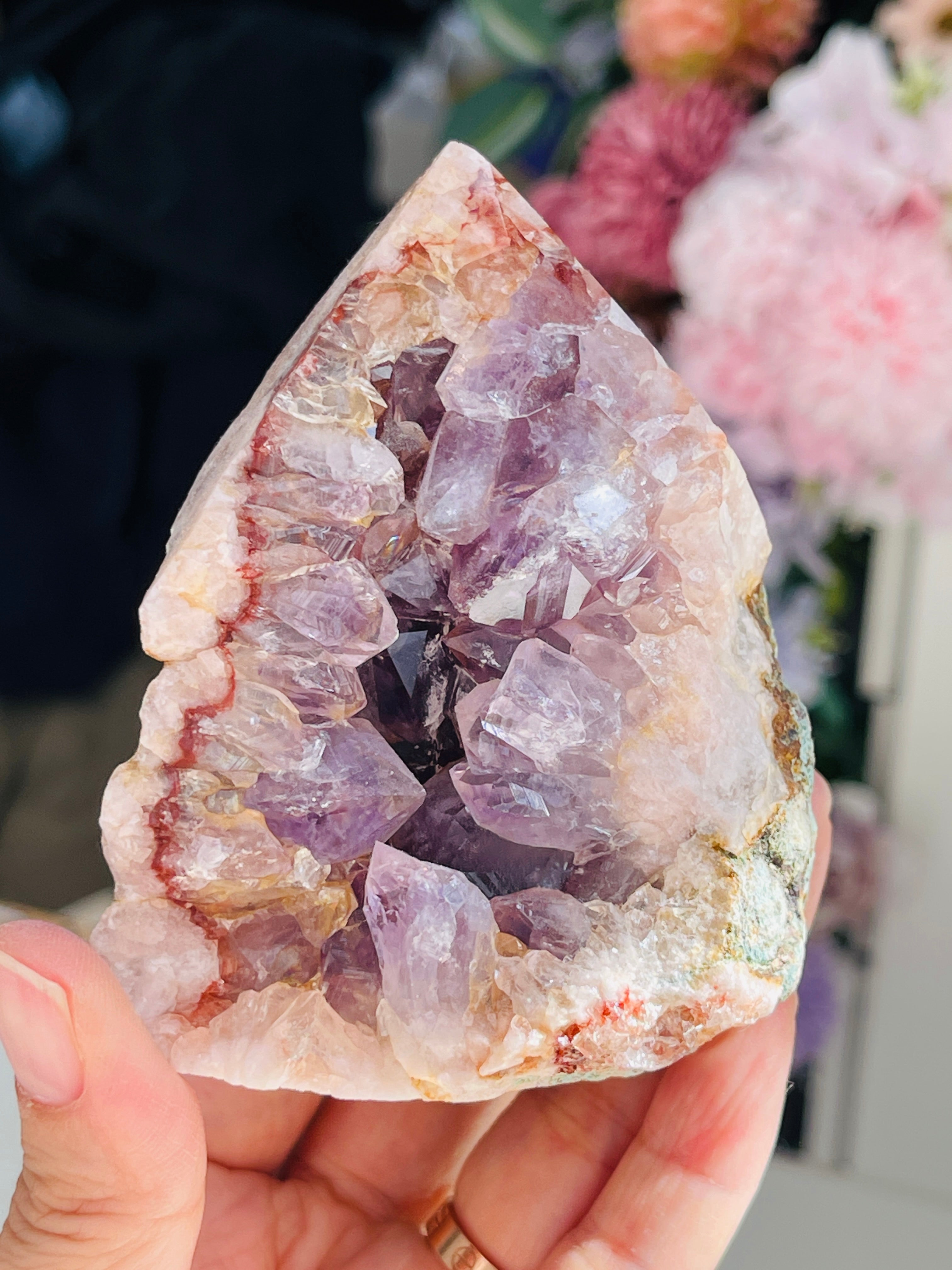 Pink Amethyst Top Polished Point