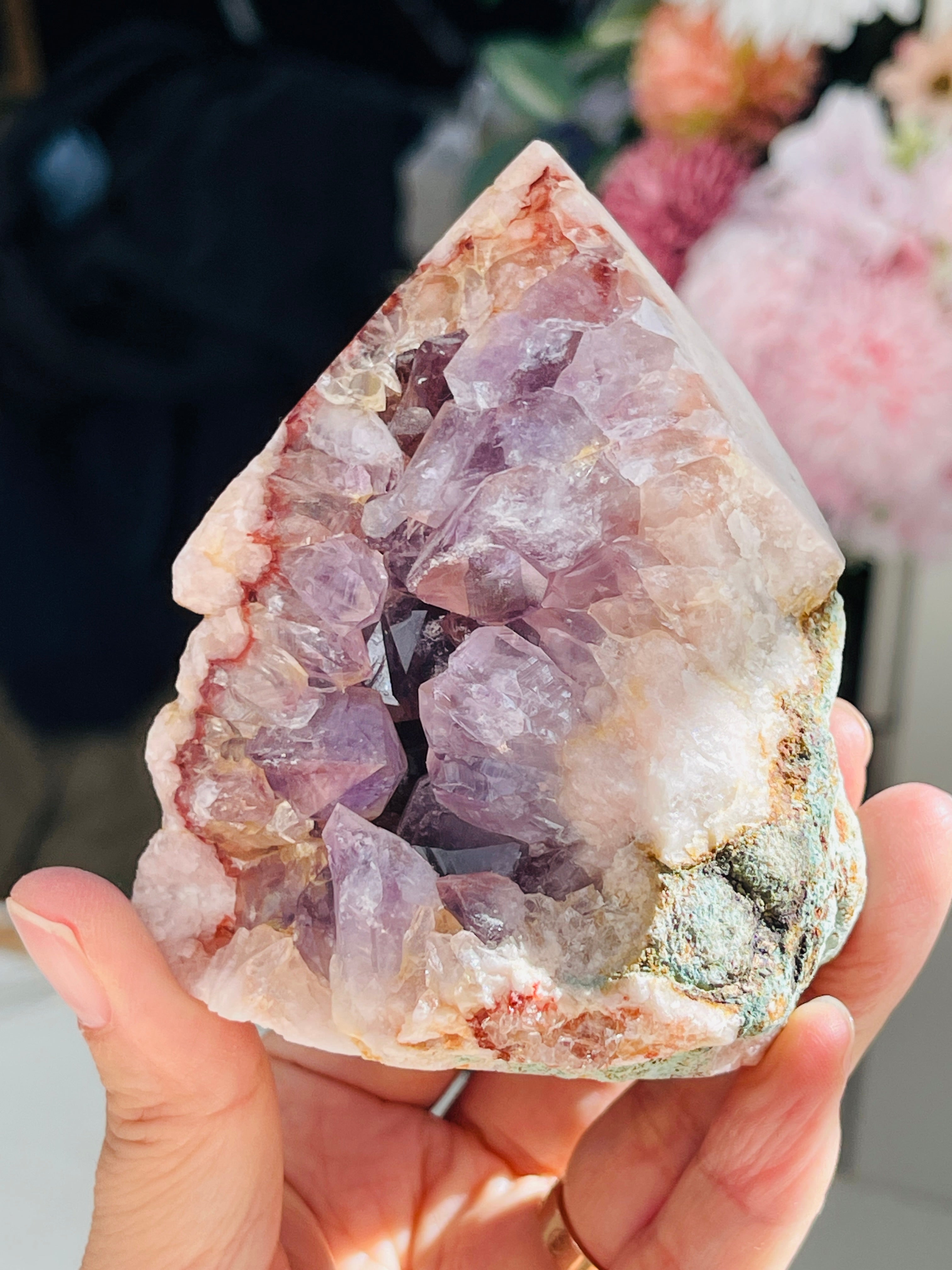 Pink Amethyst Top Polished Point