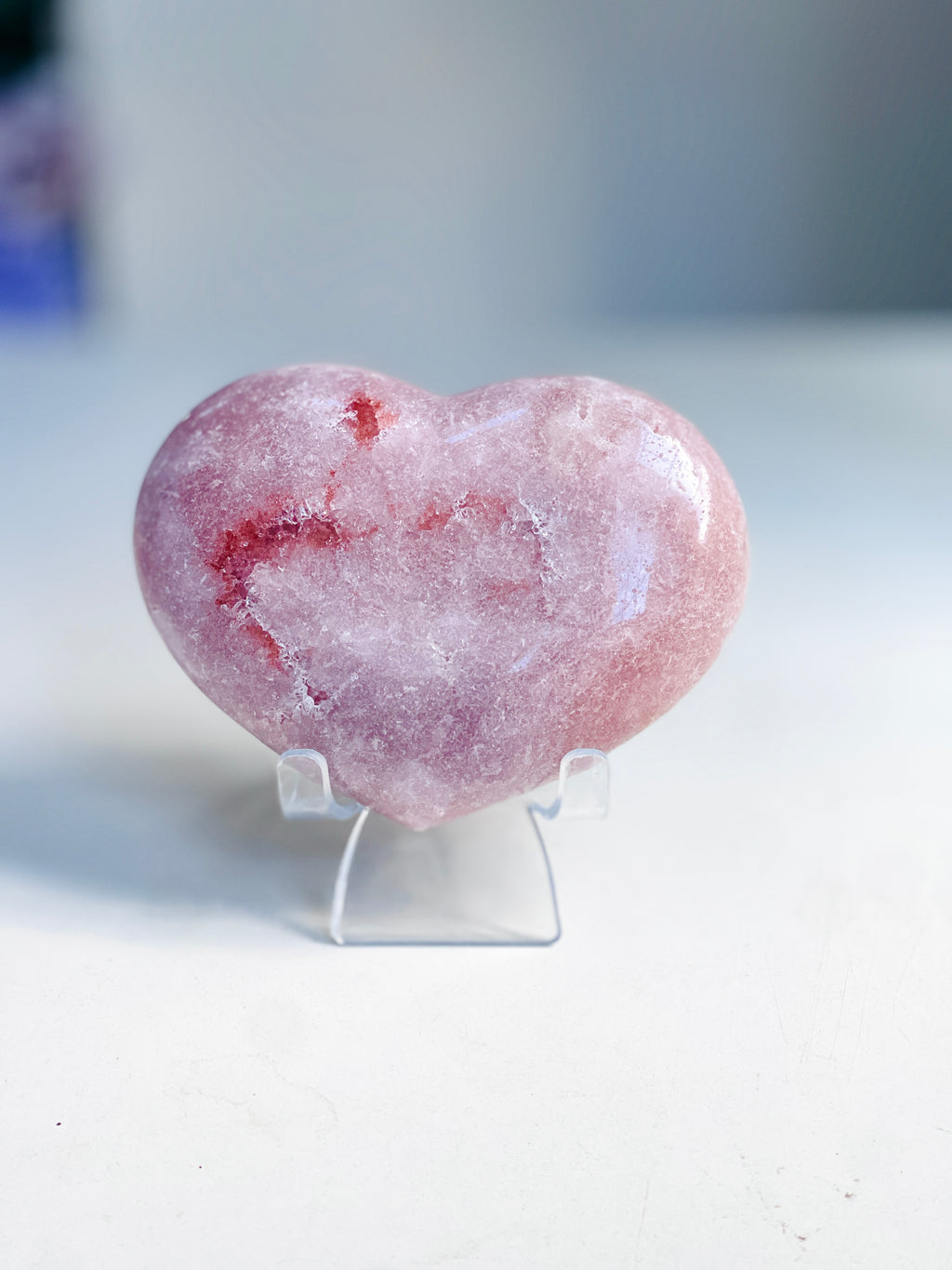 Pink Amethyst Heart 491g  B3