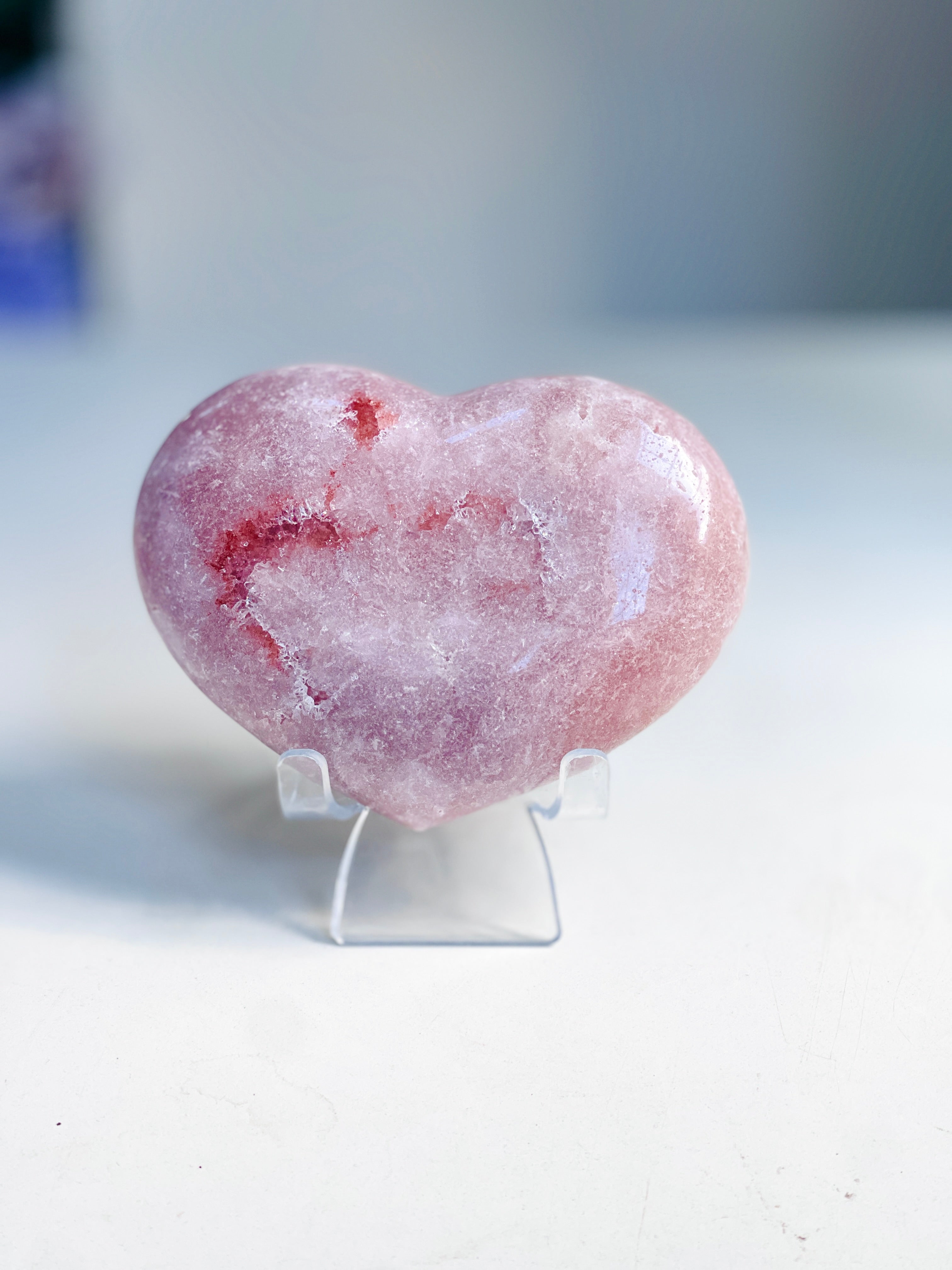 Pink Amethyst Heart 491g  B3