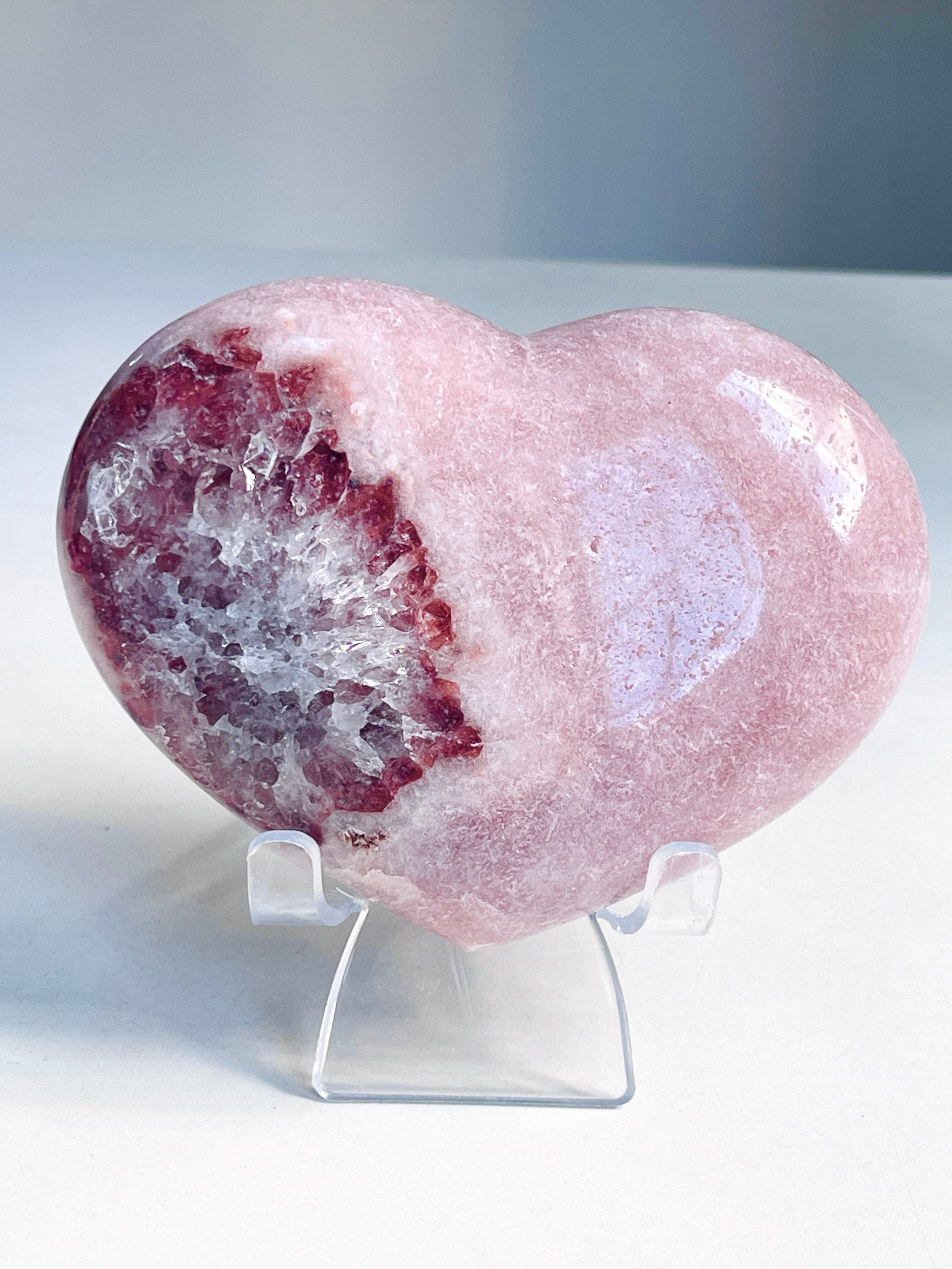 Pink Amethyst Heart 491g  B3