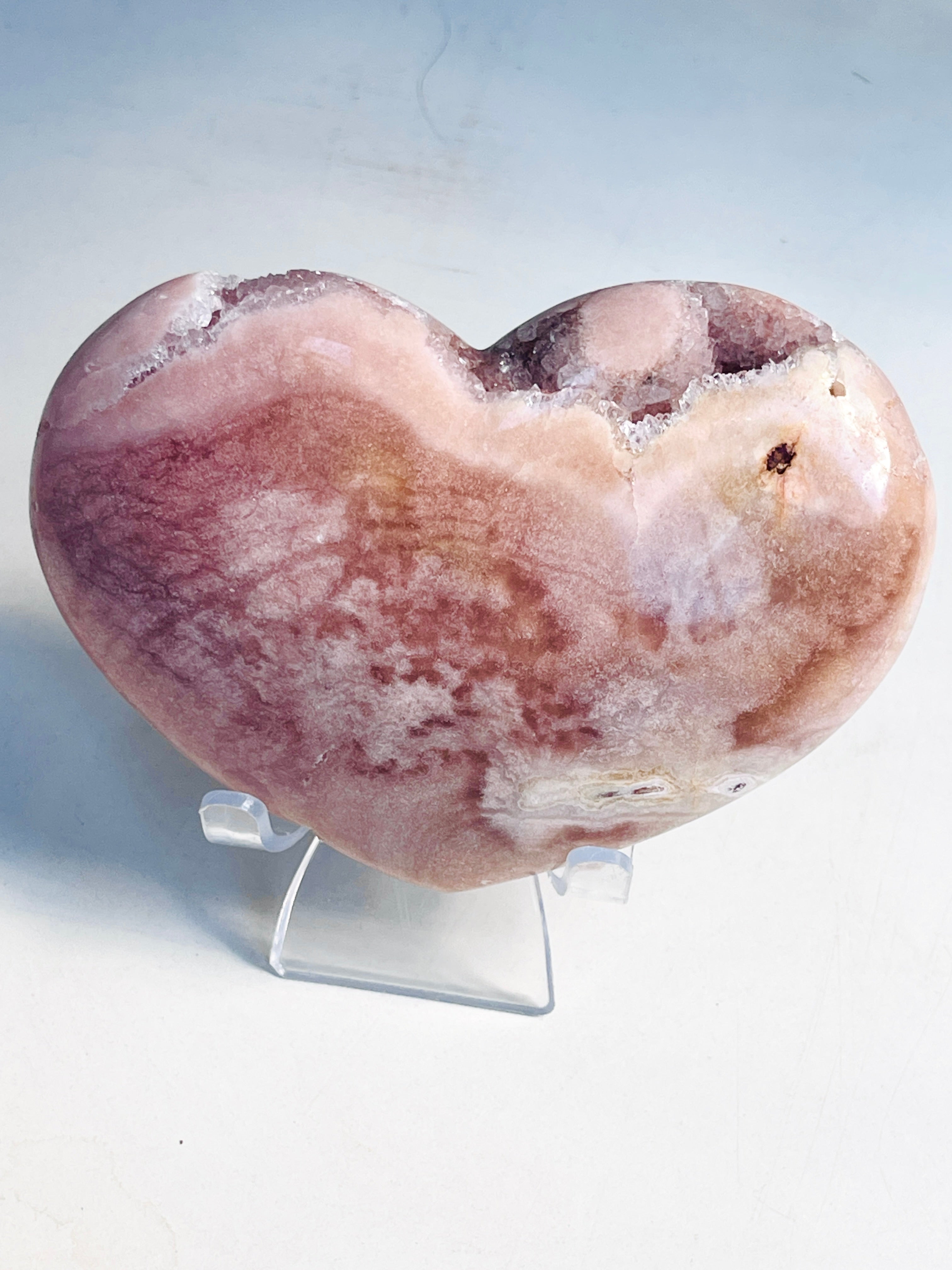 Pink Amethyst Heart 456g