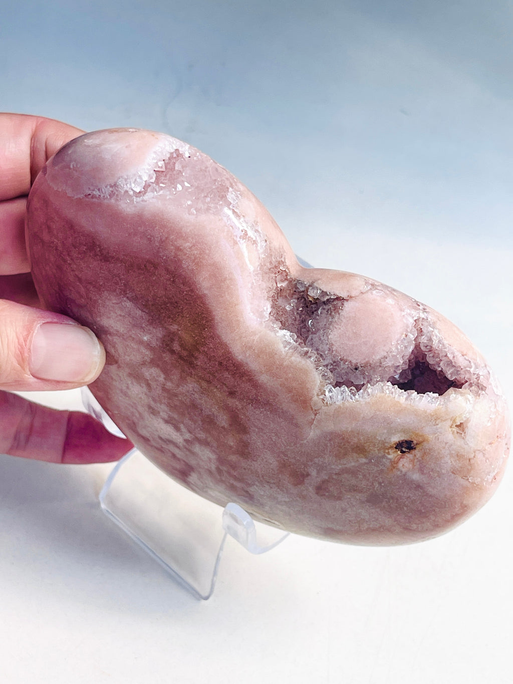 Pink Amethyst Heart 456g