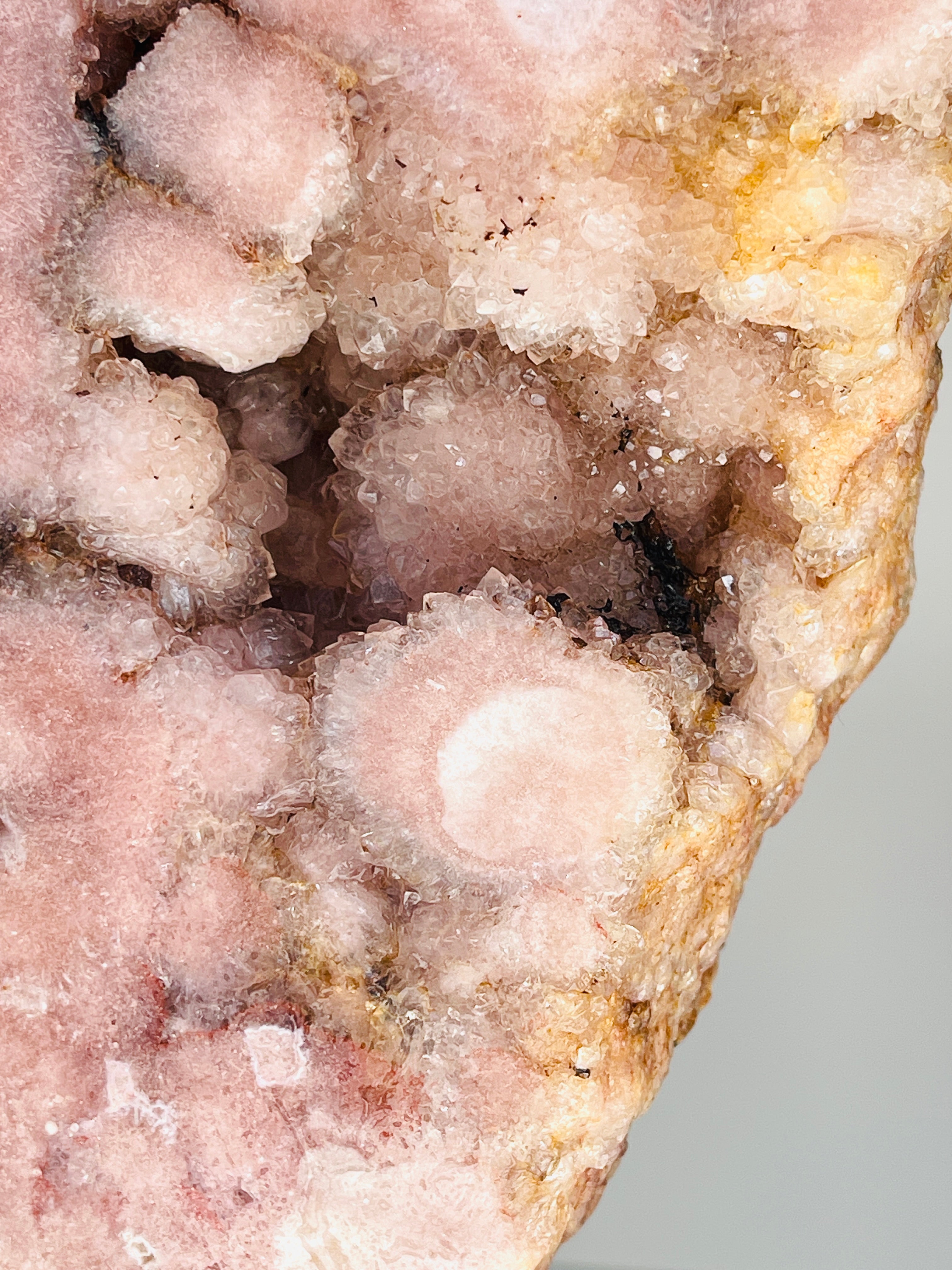 Pink Amethyst Slab, 2.57kg Dreamy Rough Pink Amethyst Druzy Slabs, Pink Amethyst Crystal,Crystal Gift,Home decor