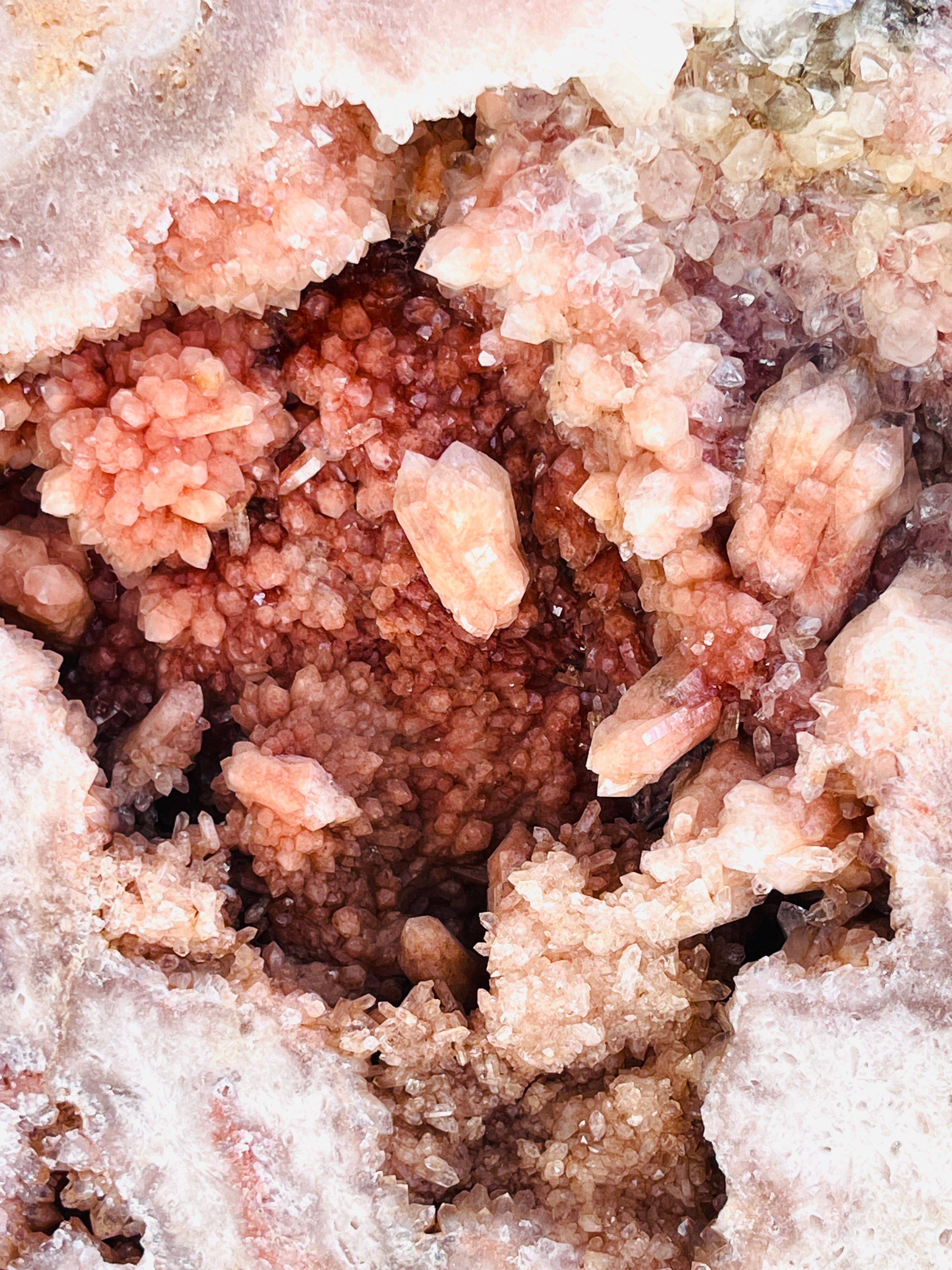 Pink Amethyst Slab, 3.8kg Dreamy Rough Pink Amethyst Druzy Slabs, Pink Amethyst Crystal,Crystal Gift,Home decor