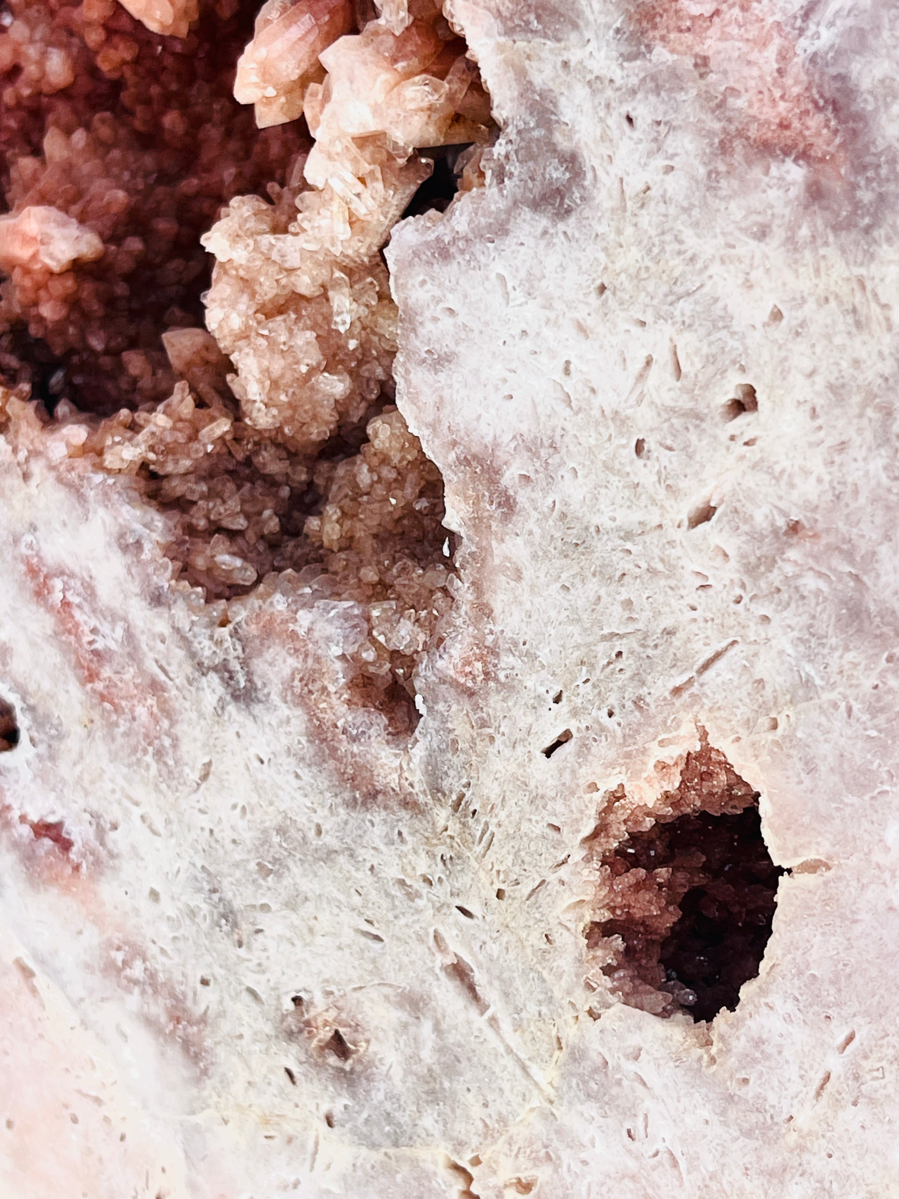 Pink Amethyst Slab, 3.8kg Dreamy Rough Pink Amethyst Druzy Slabs, Pink Amethyst Crystal,Crystal Gift,Home decor