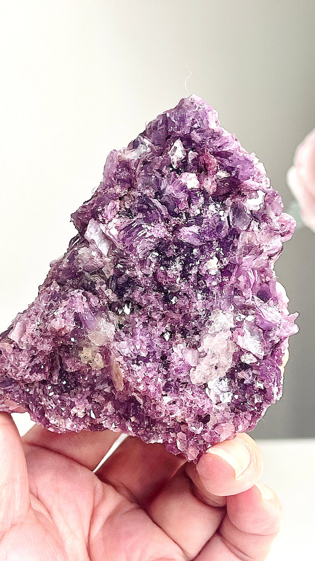 Pink Lepidolite Mineral Specimen from Brazil, 327 g