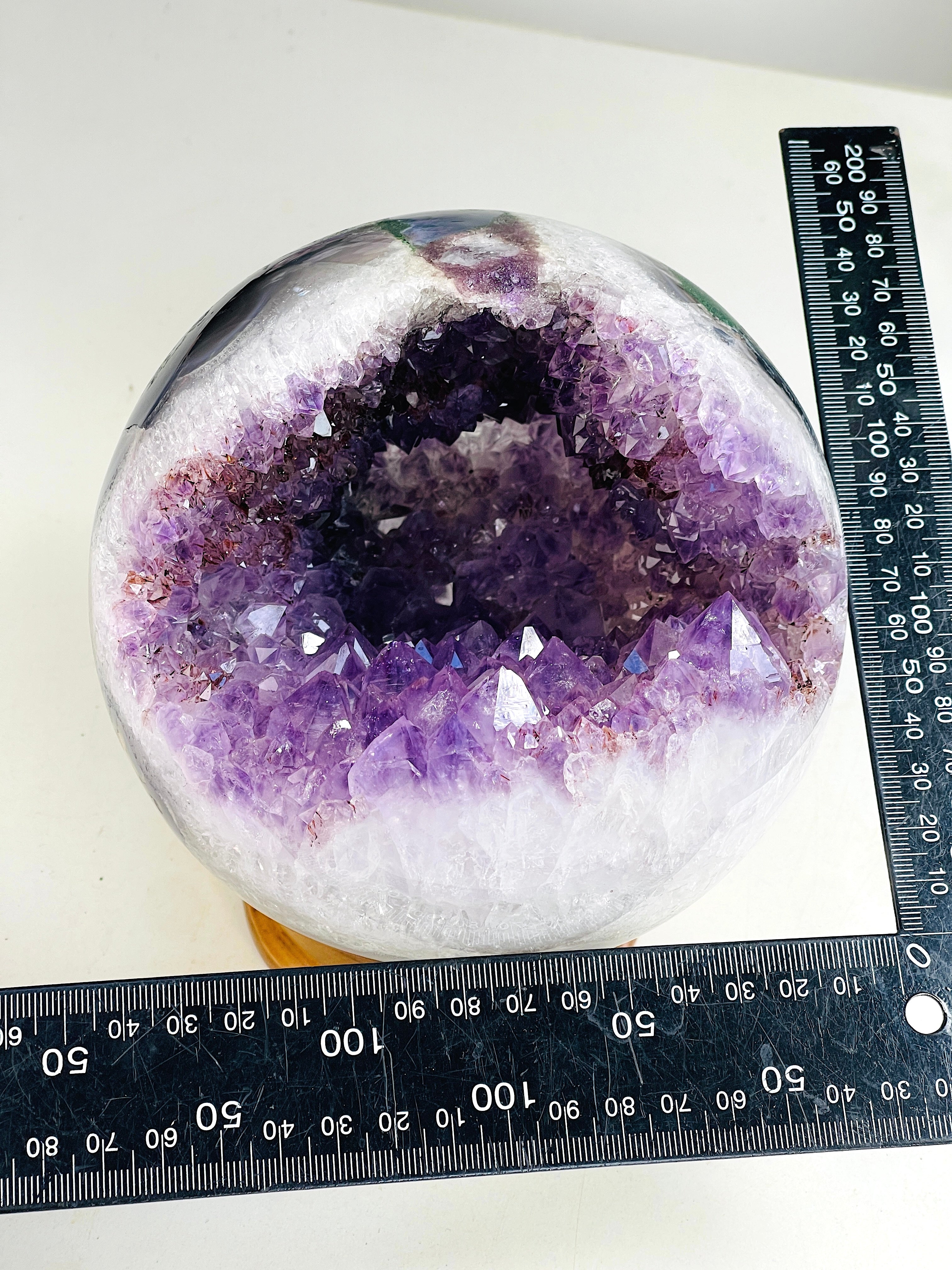 Amethyst Druzy Geode Sphere, Statement Natural Druzy Amethyst Sphere, unique gift, Crystal gift, Home Decor