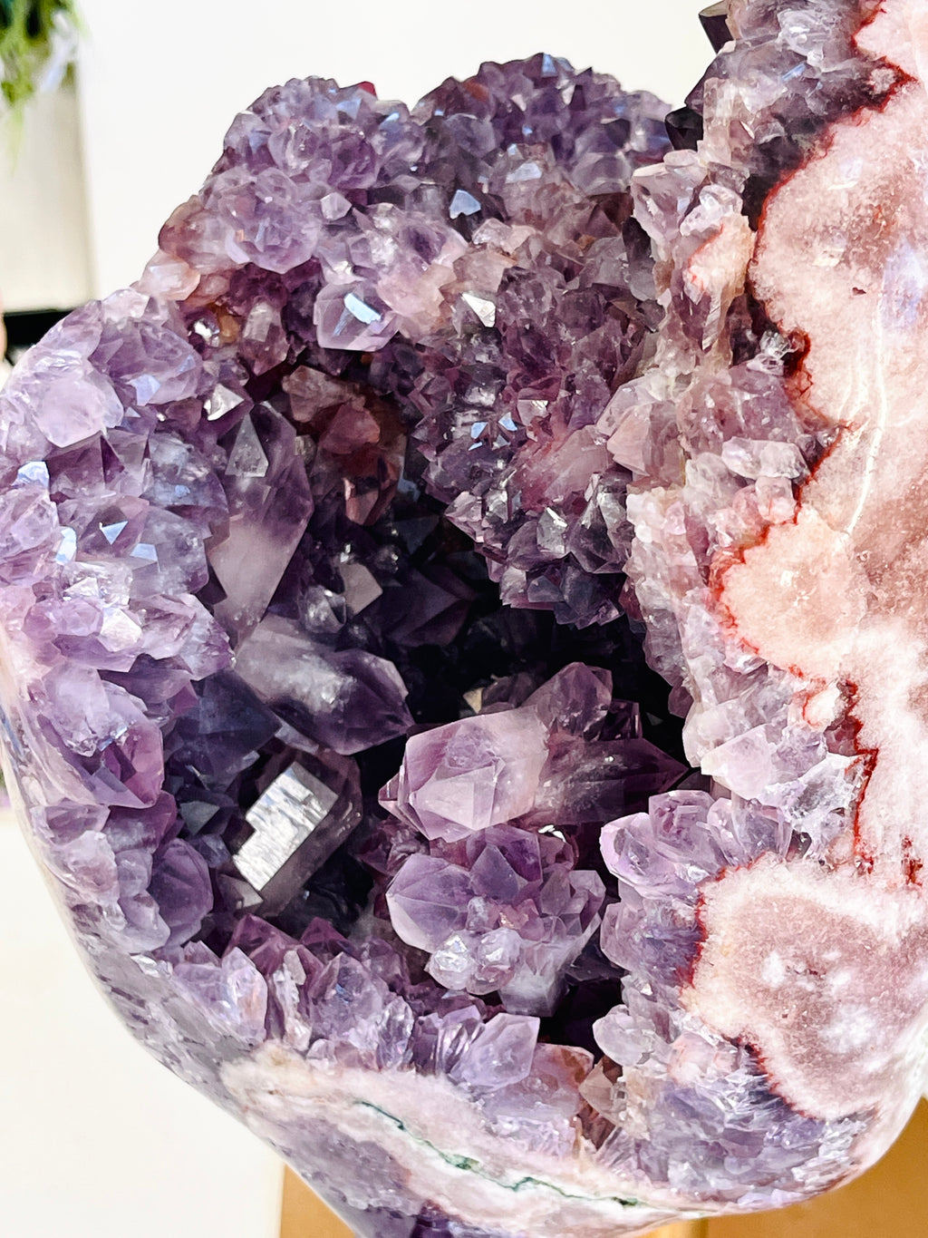 XXL Deep Purple Amethyst Geode Freeform with Hematoid Quartz | 8.3kg | Museum-Grade