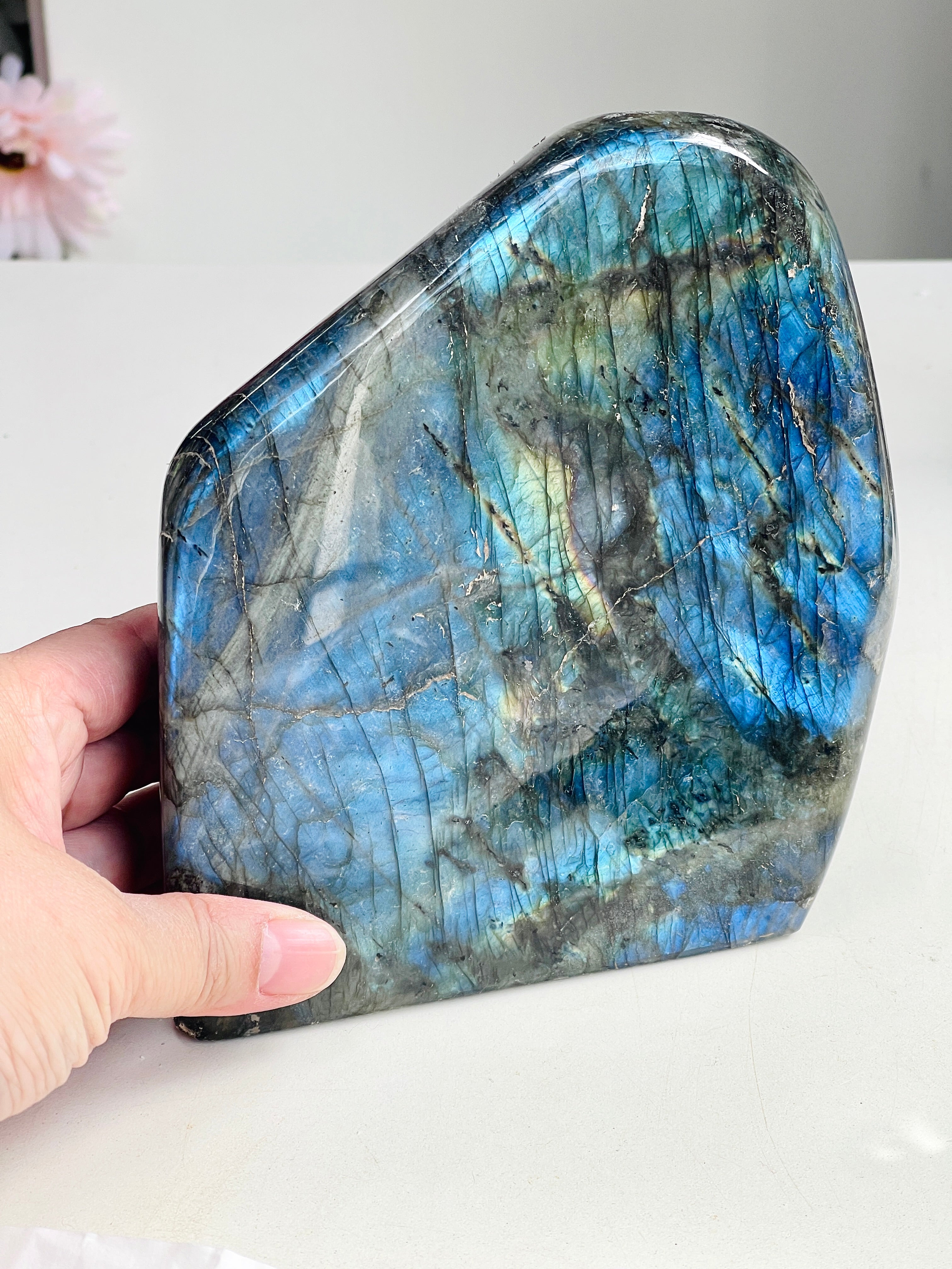 Labradorite Freeform – Flashy Rainbow Crystal
