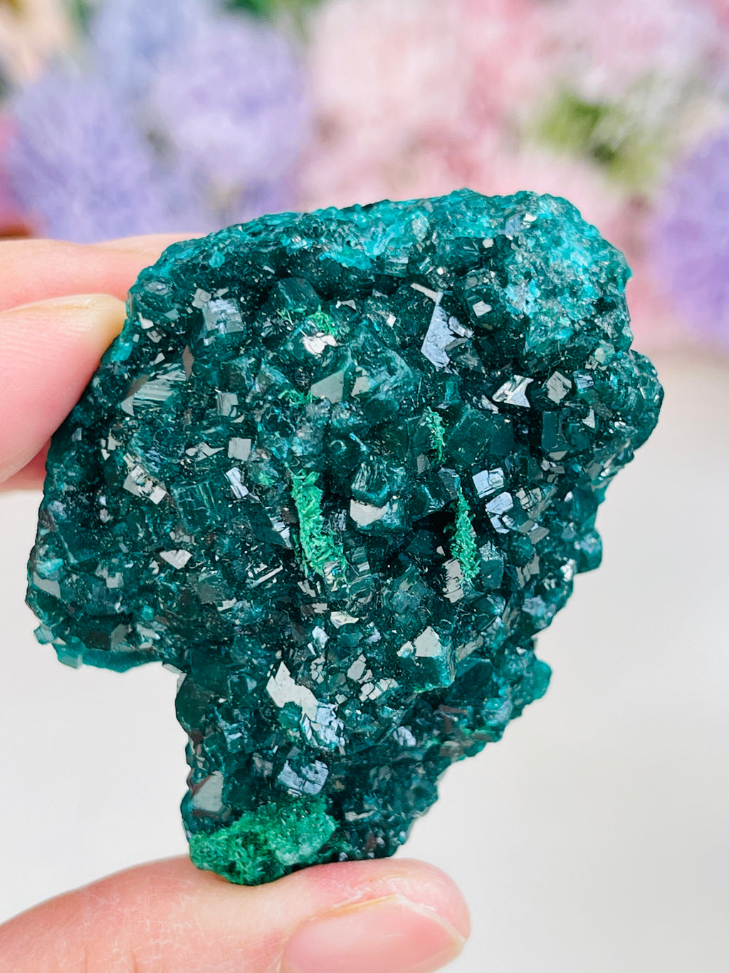 Natural Dioptase Specimen | Vivid Emerald-Green Crystal | Mfouati, Congo