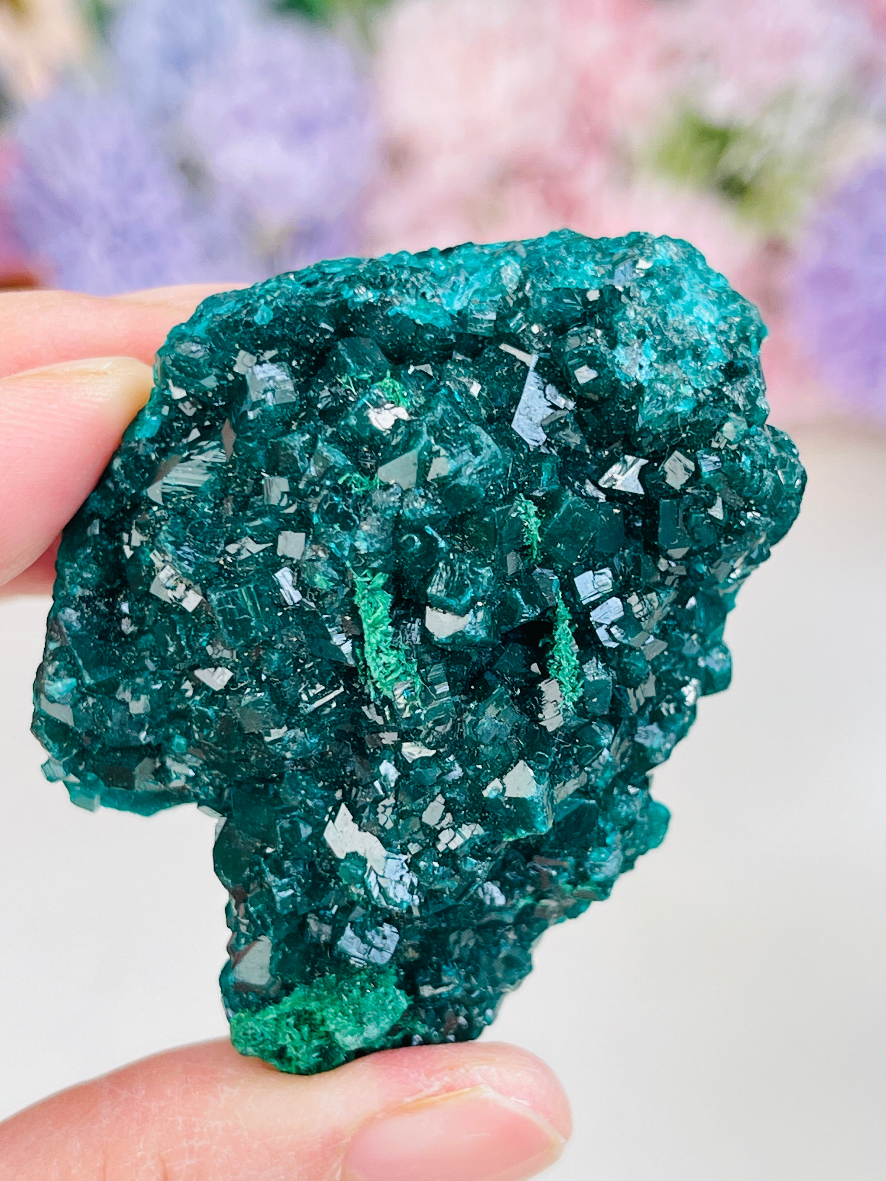 Natural Dioptase Specimen | Vivid Emerald-Green Crystal | Mfouati, Congo