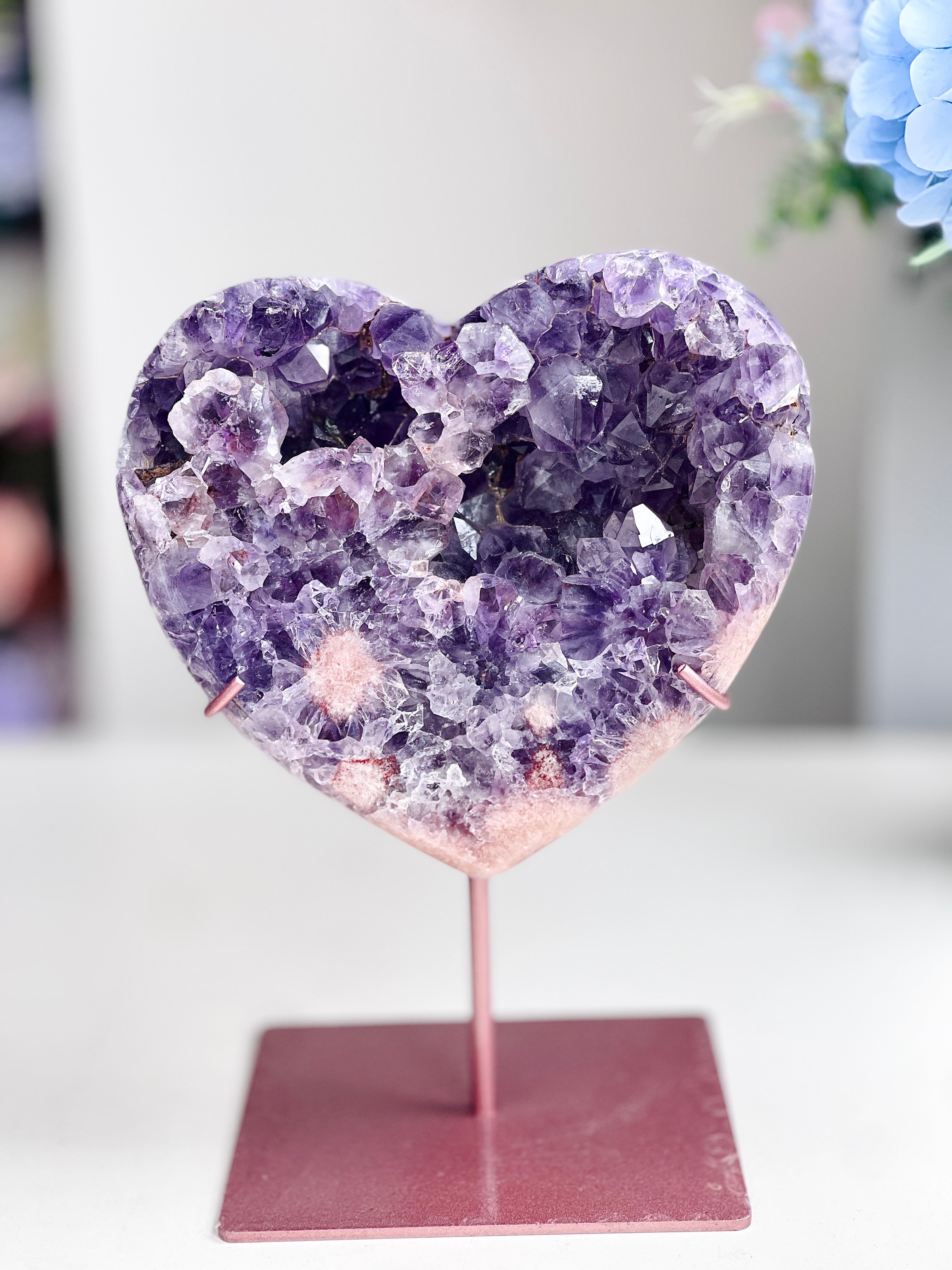 Pink Amethyst & Crystal Hearts – Healing Stones & Gifts – Million