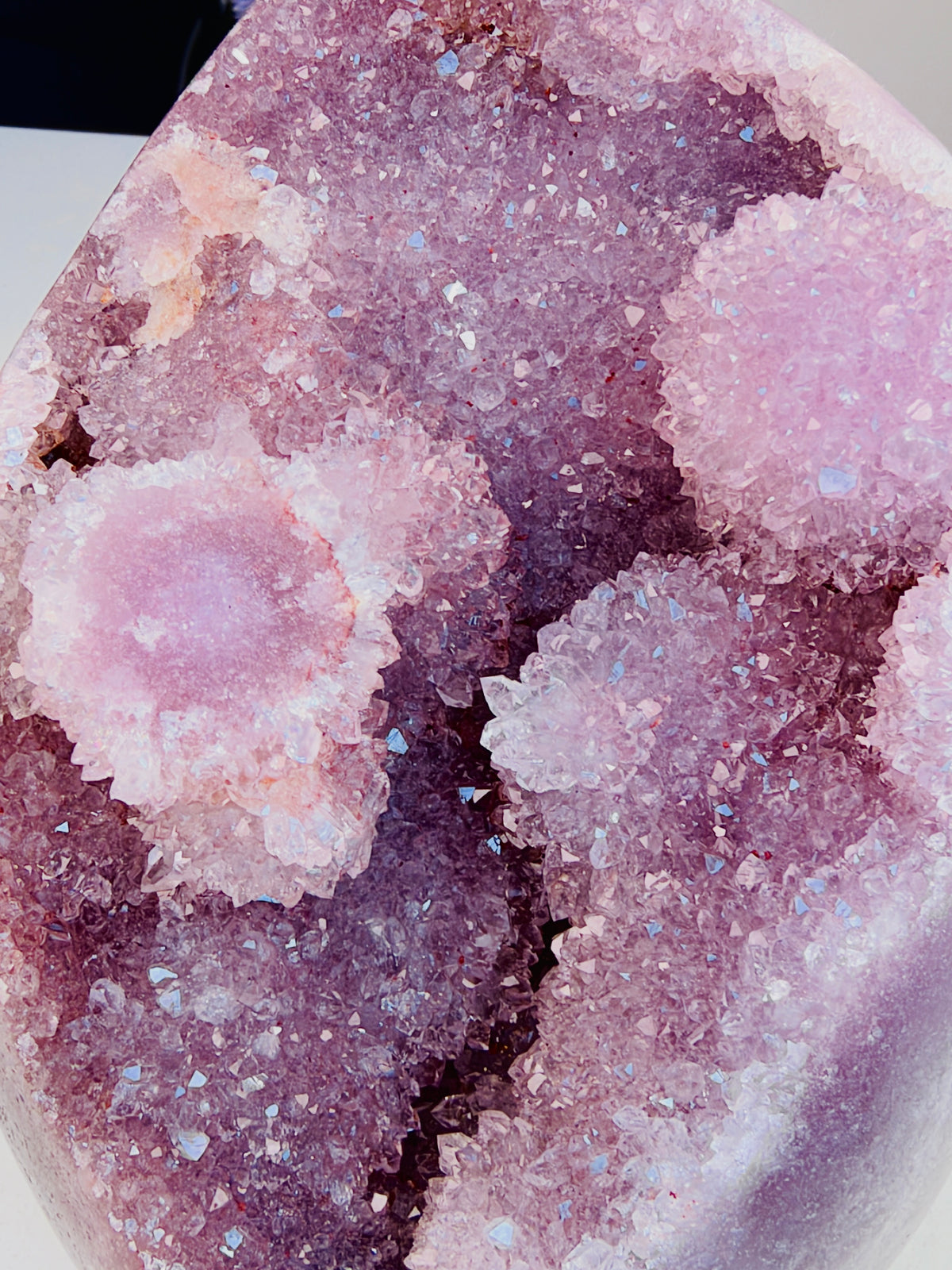 Brazilian Pink Amethyst Freeform with Druzy, 2.702 kg