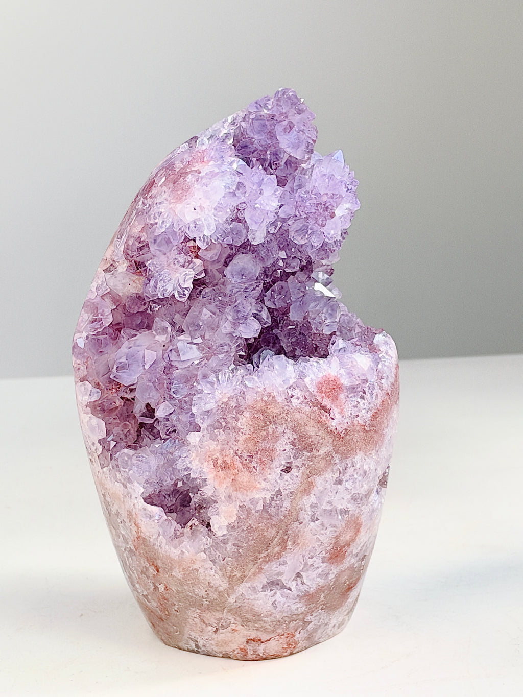 Brazilian Pink Amethyst Freeform with Lilac Crystals, 1.756 kg