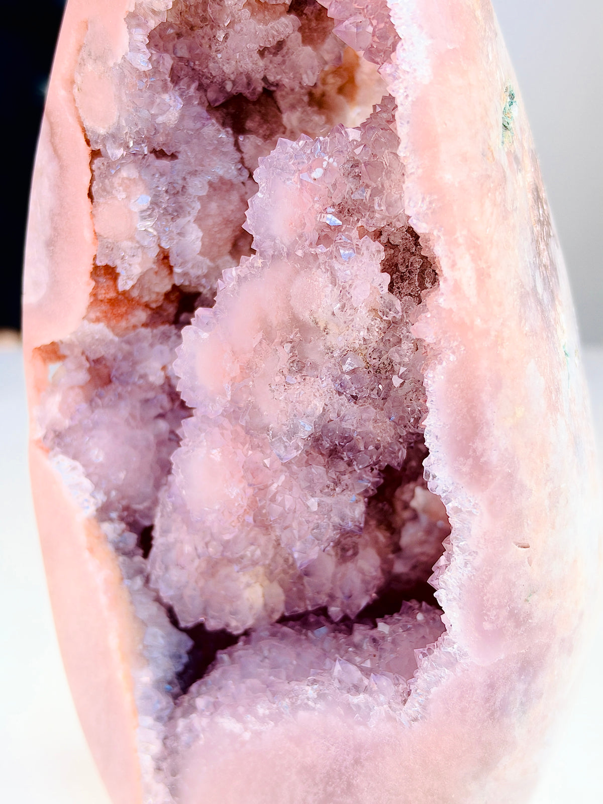 Brazilian Pink Amethyst Druzy Flame, 2.2 kg