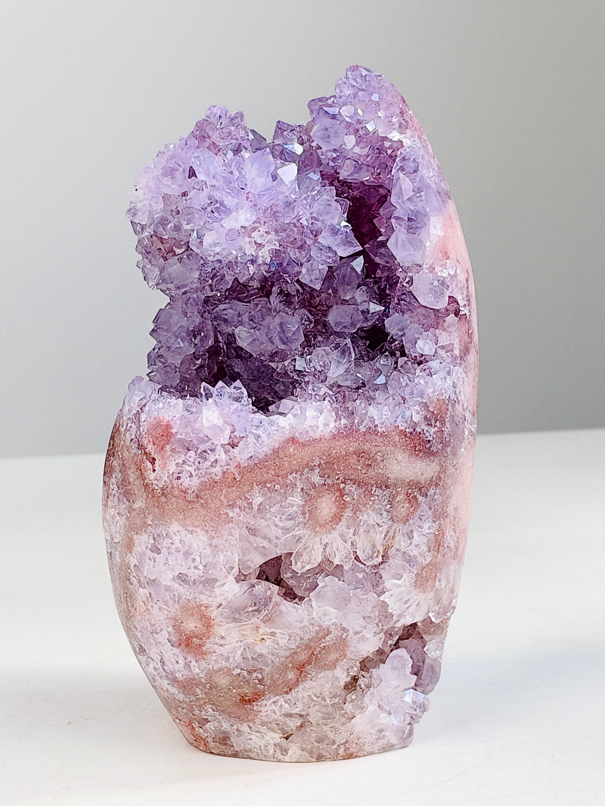 Brazilian Pink Amethyst Freeform with Lilac Crystals, 1.756 kg