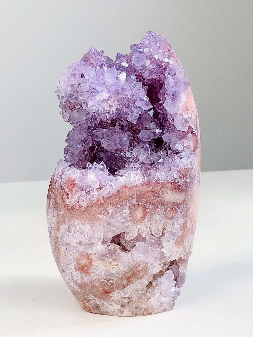 Brazilian Pink Amethyst Freeform with Lilac Crystals, 1.756 kg