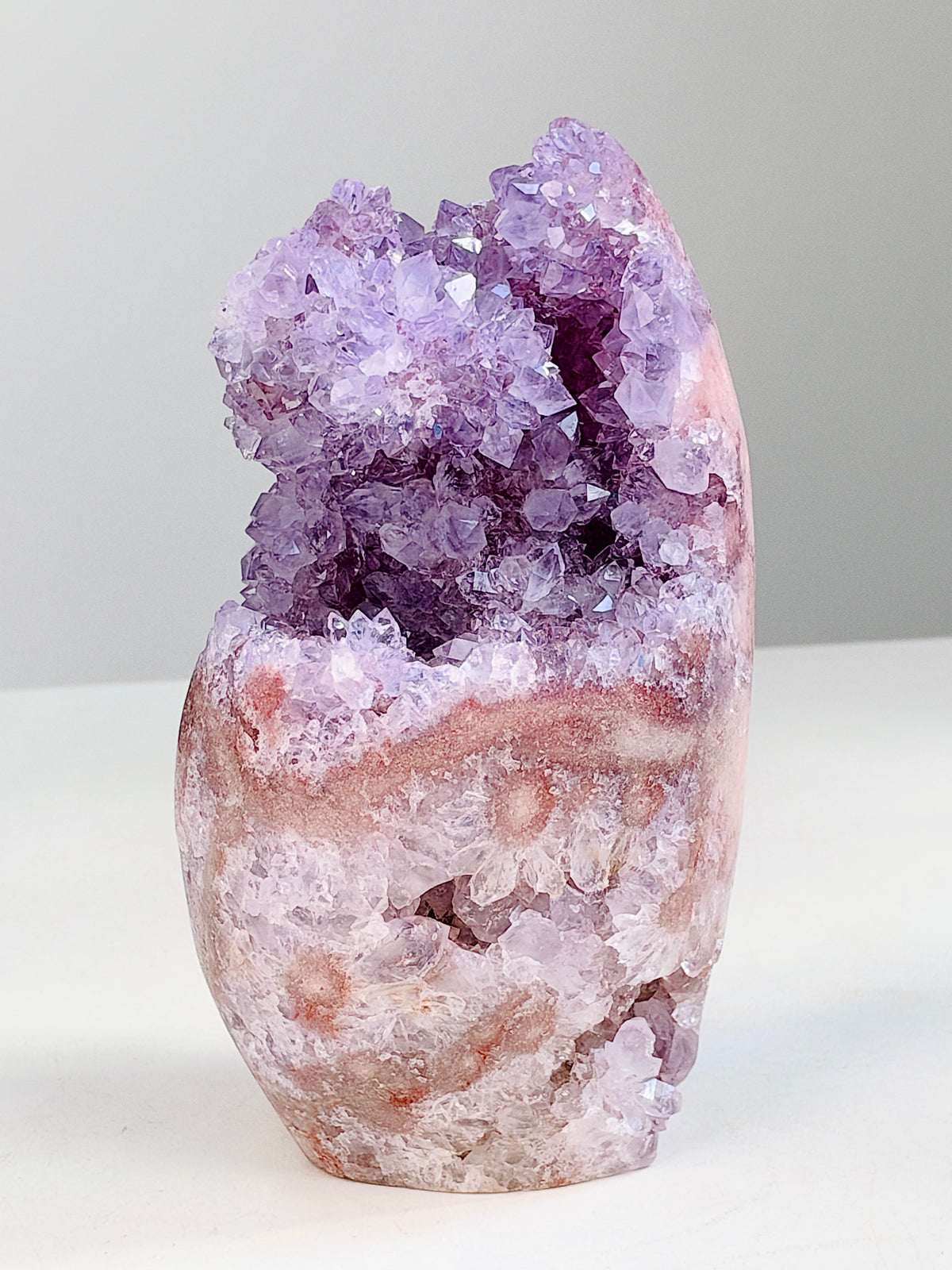 Brazilian Pink Amethyst Freeform with Lilac Crystals, 1.756 kg