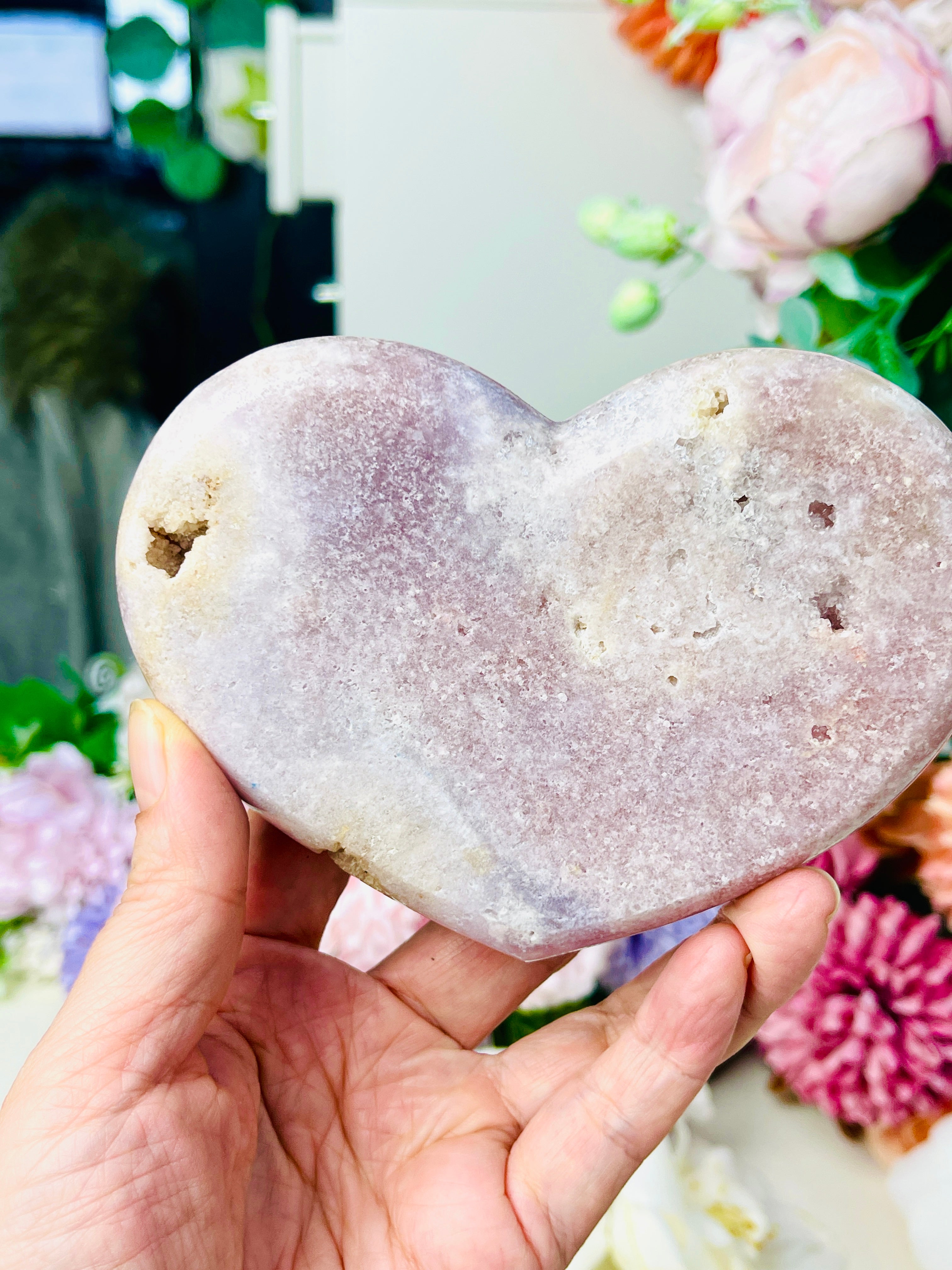 Pink Amethyst Heart