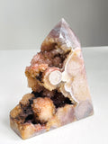 Pink Amethyst Tower with Iron Inclusions, 467 g