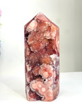 Brazilian Pink Amethyst Druzy Tower, 1.119 kg