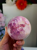 Pink Amethyst Druzy Sphere, 71 mm | 492 g