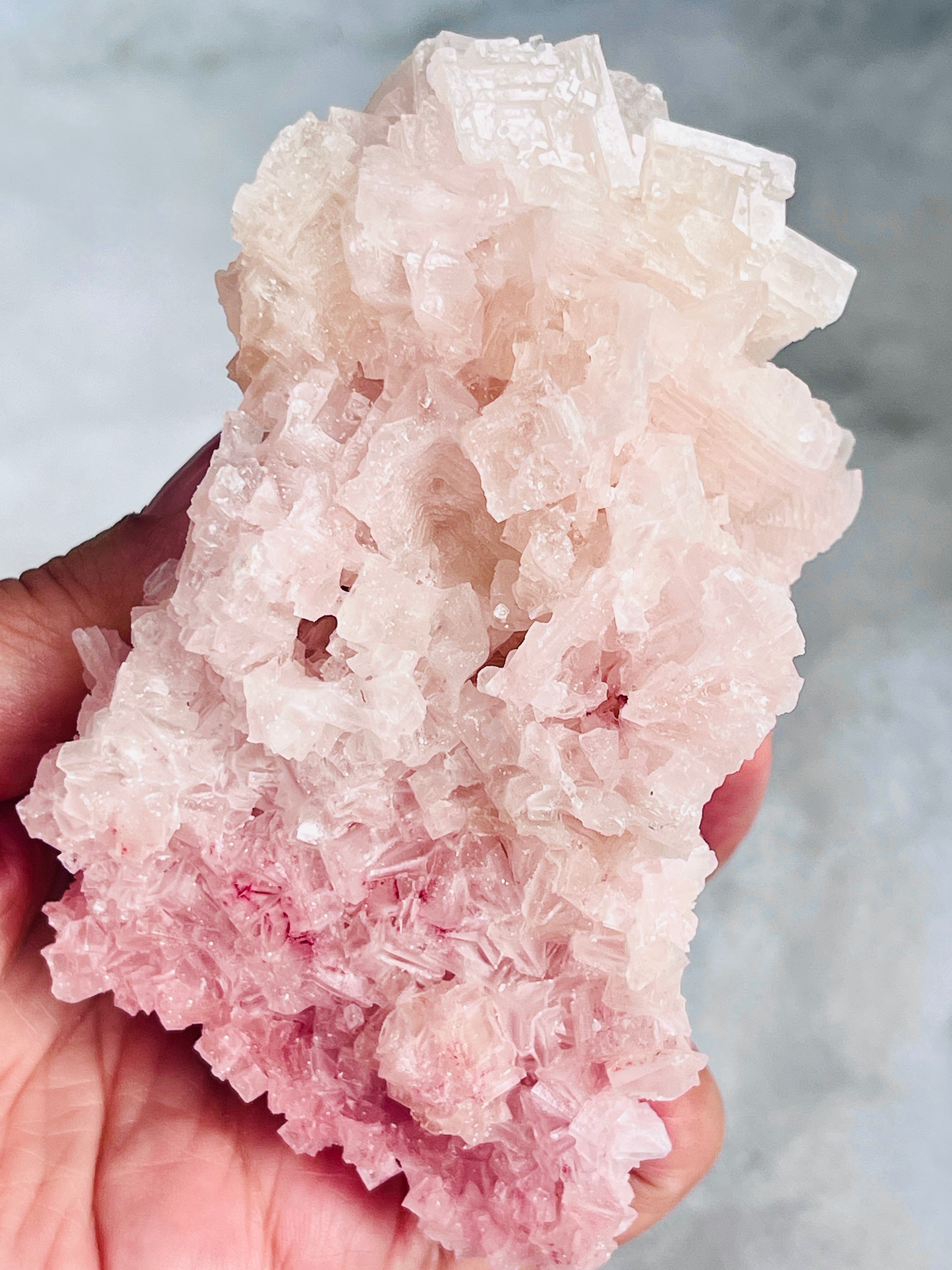 Pink Halite Specimen – Natural Salt Crystal | Owens Lake, California | 198g