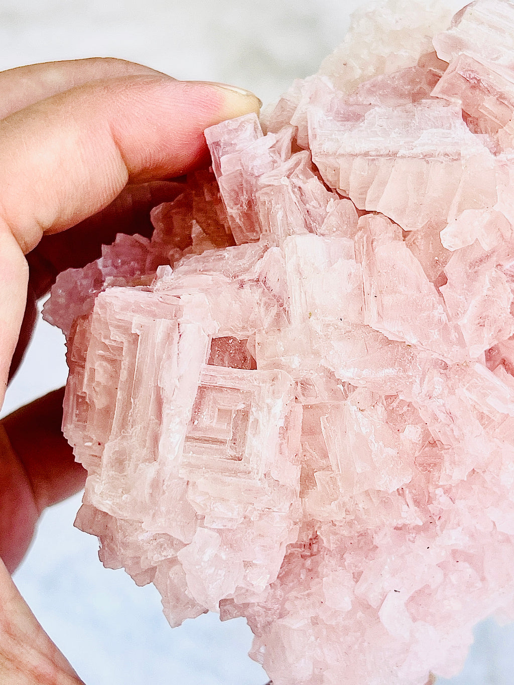 Pink Halite Specimen – Natural Salt Crystal | Owens Lake, California | 168g