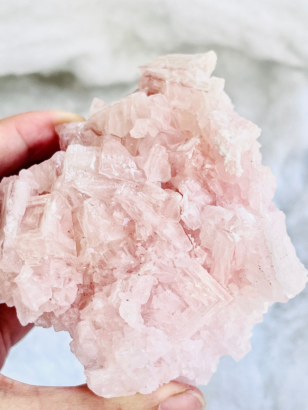Pink Halite Specimen – Natural Salt Crystal | Owens Lake, California | 168g
