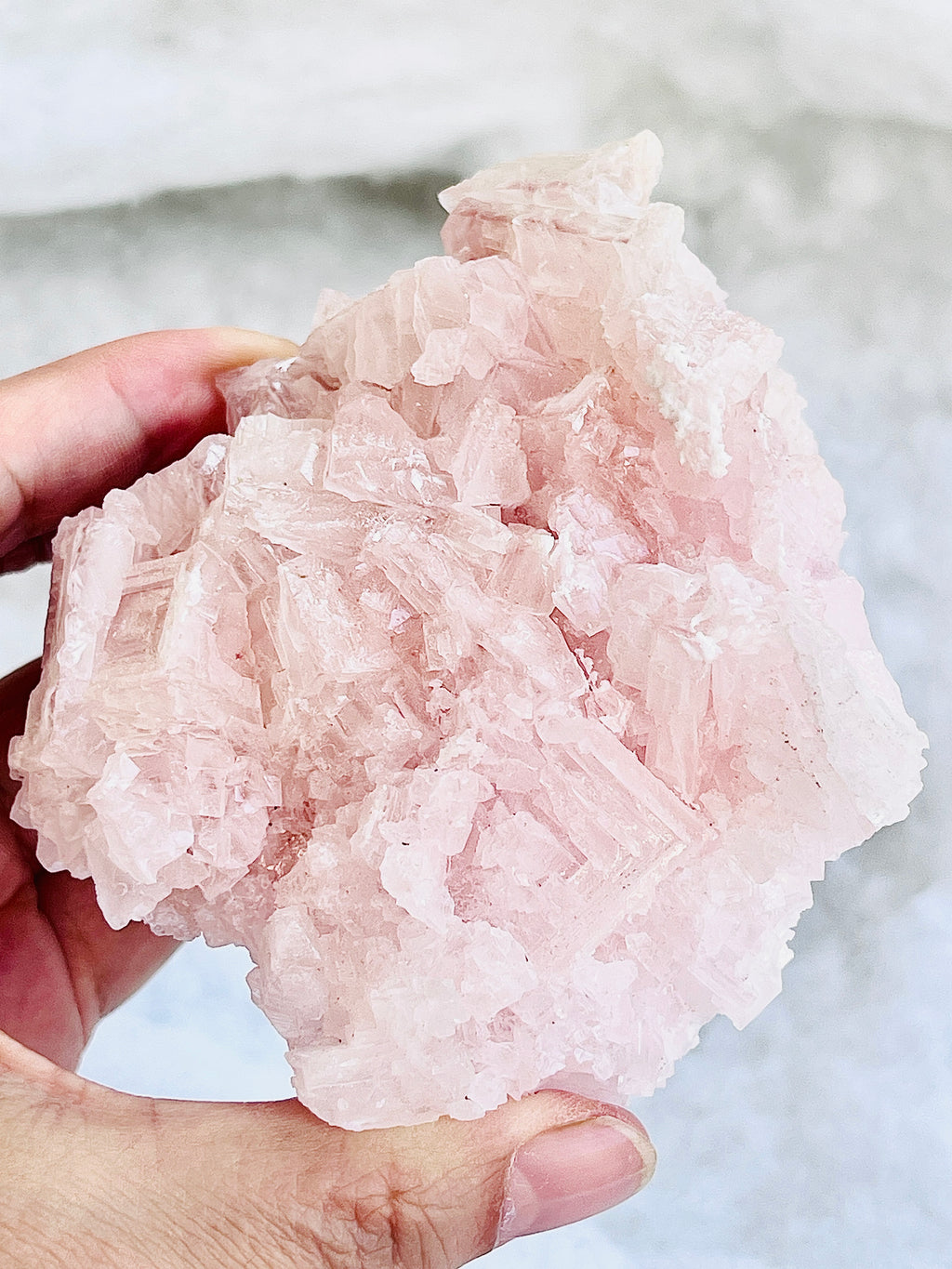 Pink Halite Specimen – Natural Salt Crystal | Owens Lake, California | 168g