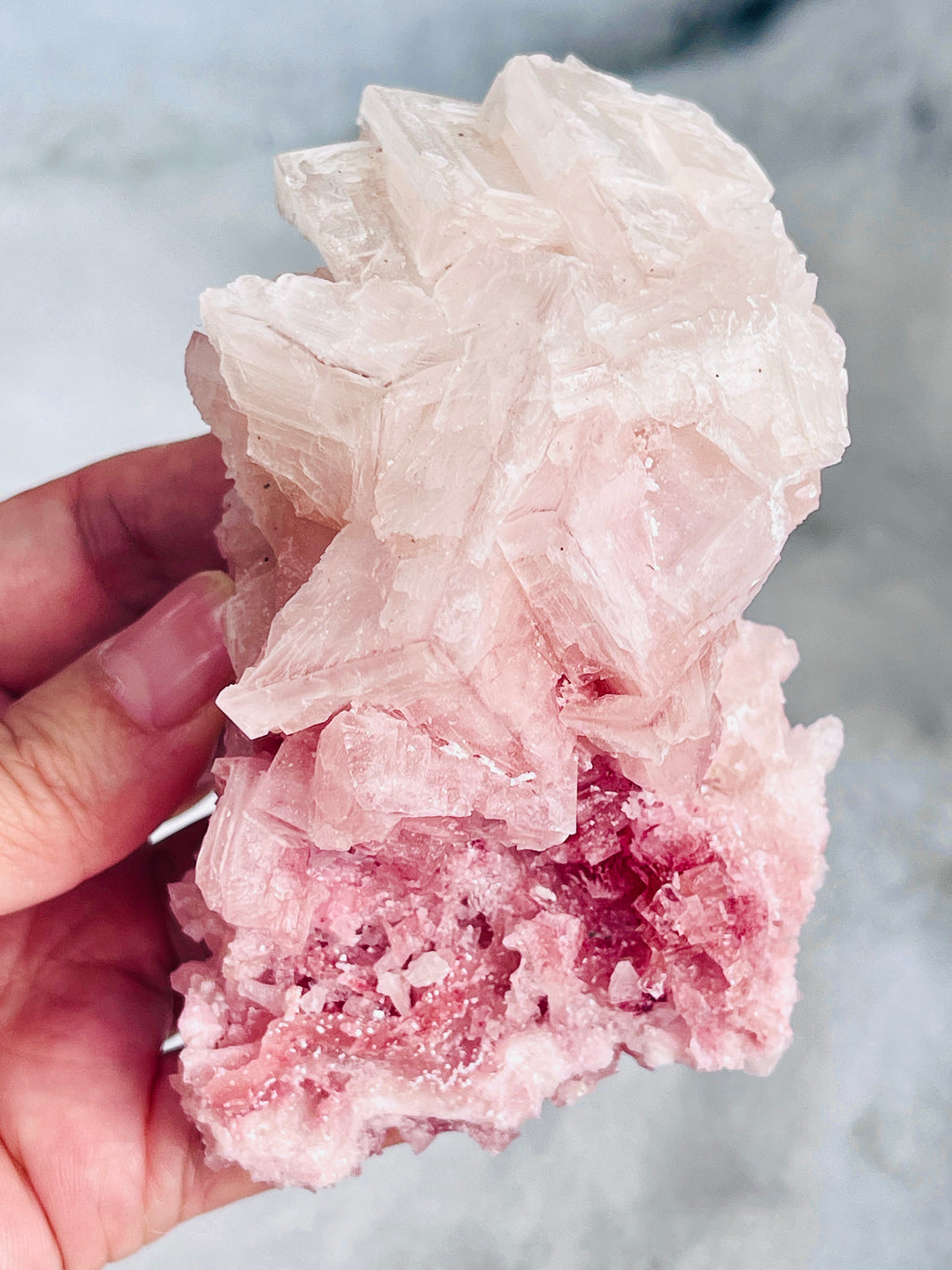 Pink Halite Specimen – Natural Salt Crystal | Owens Lake, California | 198g