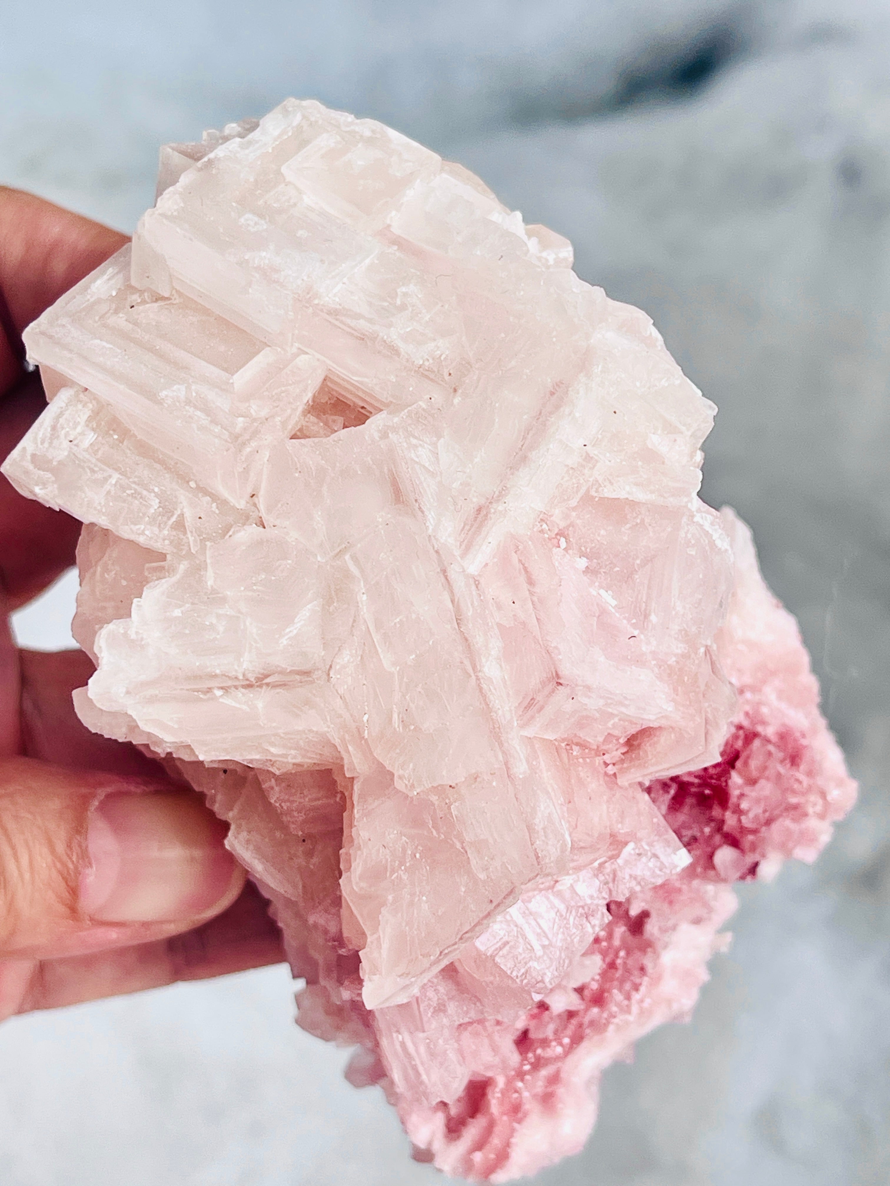 Pink Halite Specimen – Natural Salt Crystal | Owens Lake, California | 198g