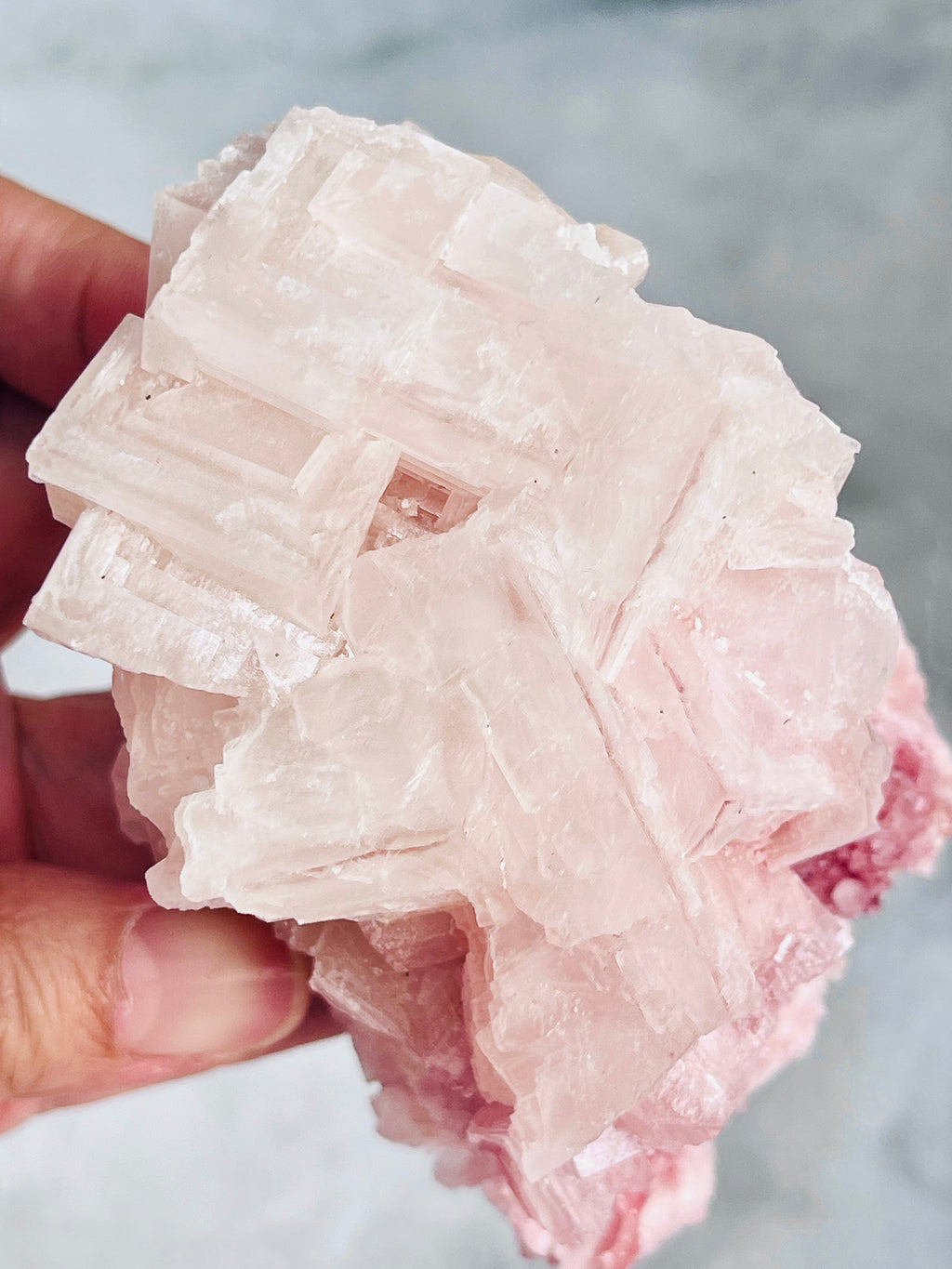 Pink Halite Specimen – Natural Salt Crystal | Owens Lake, California | 198g