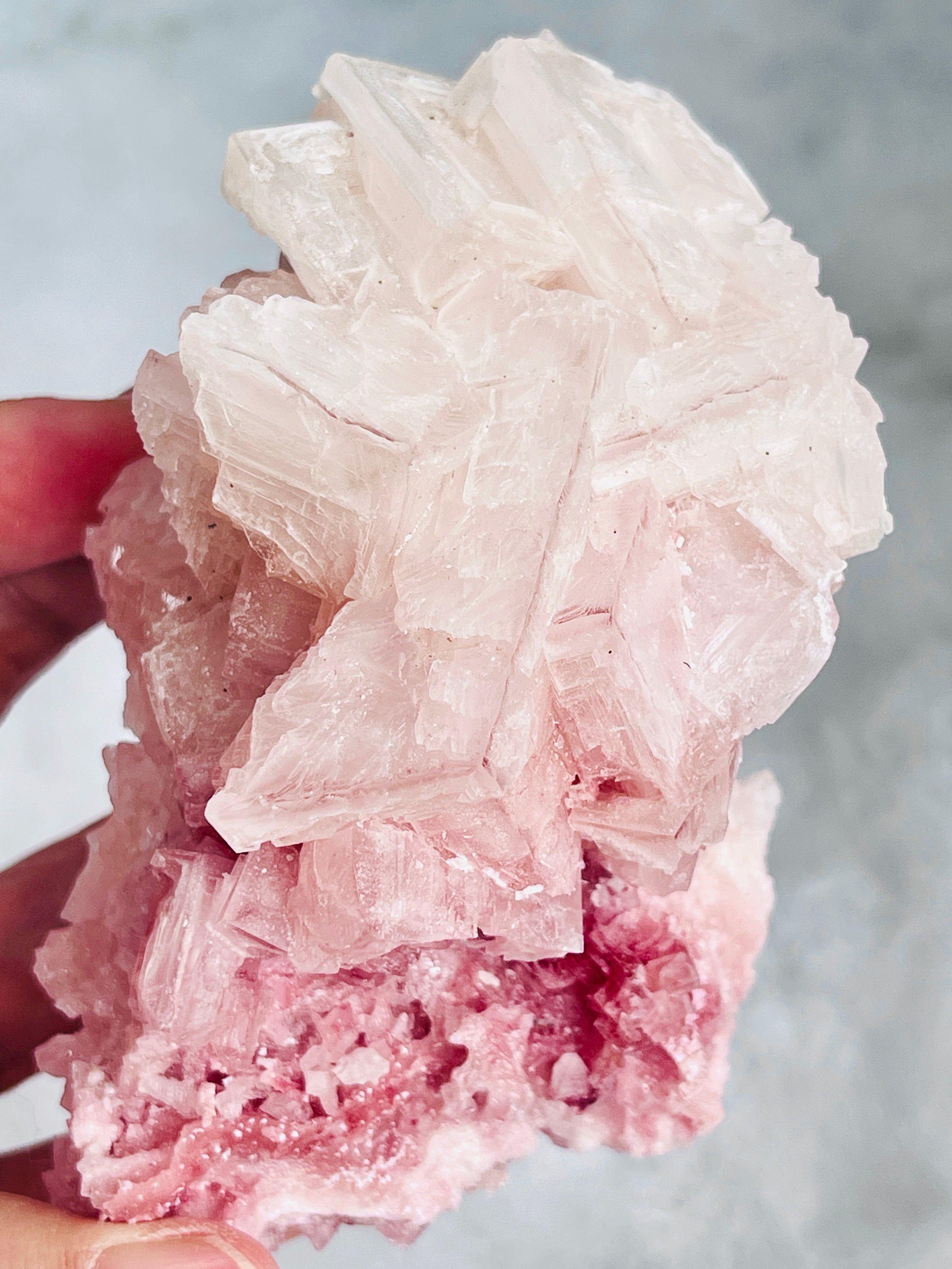 Pink Halite Specimen – Natural Salt Crystal | Owens Lake, California | 198g