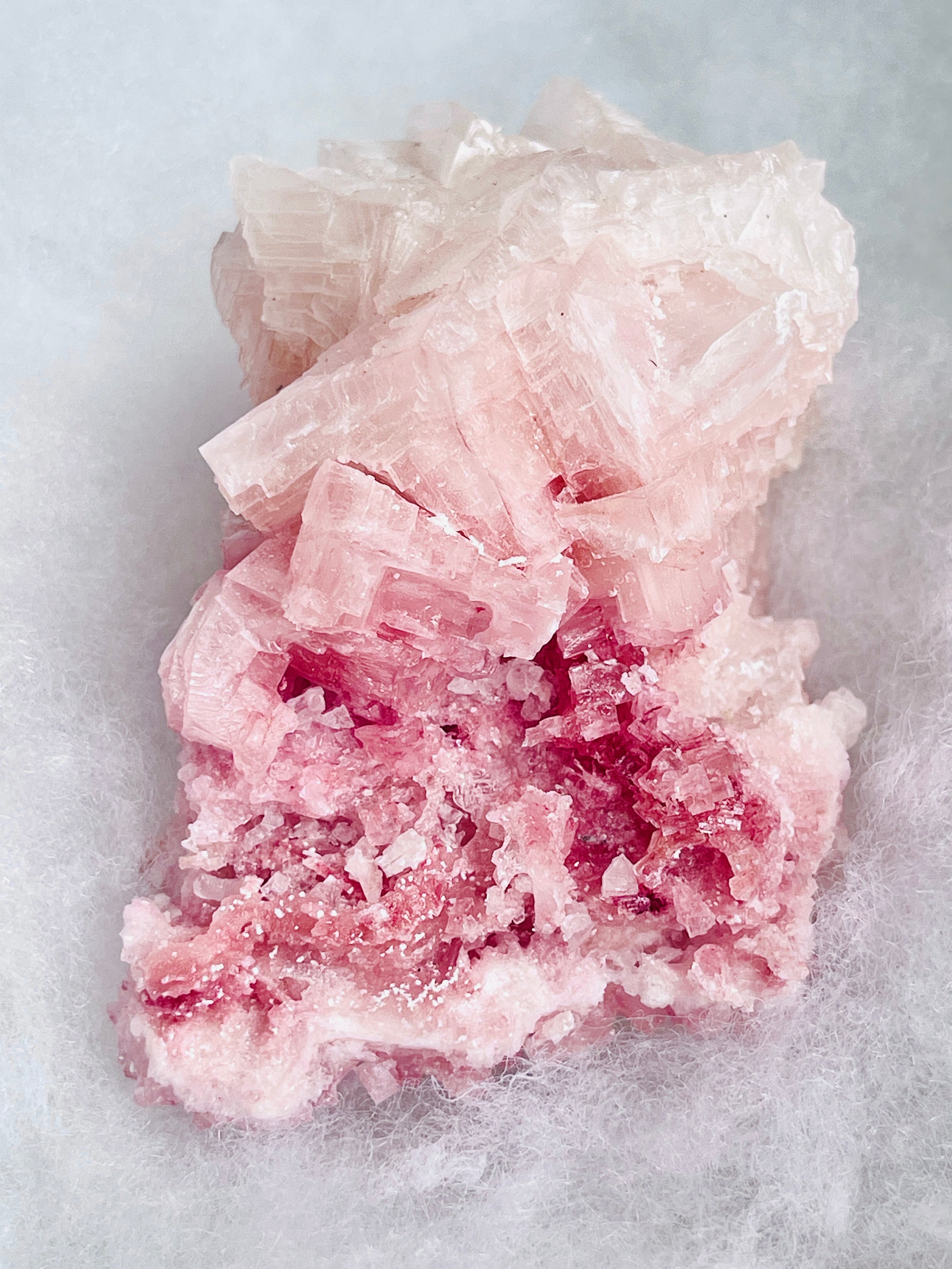 Pink Halite Specimen – Natural Salt Crystal | Owens Lake, California | 198g