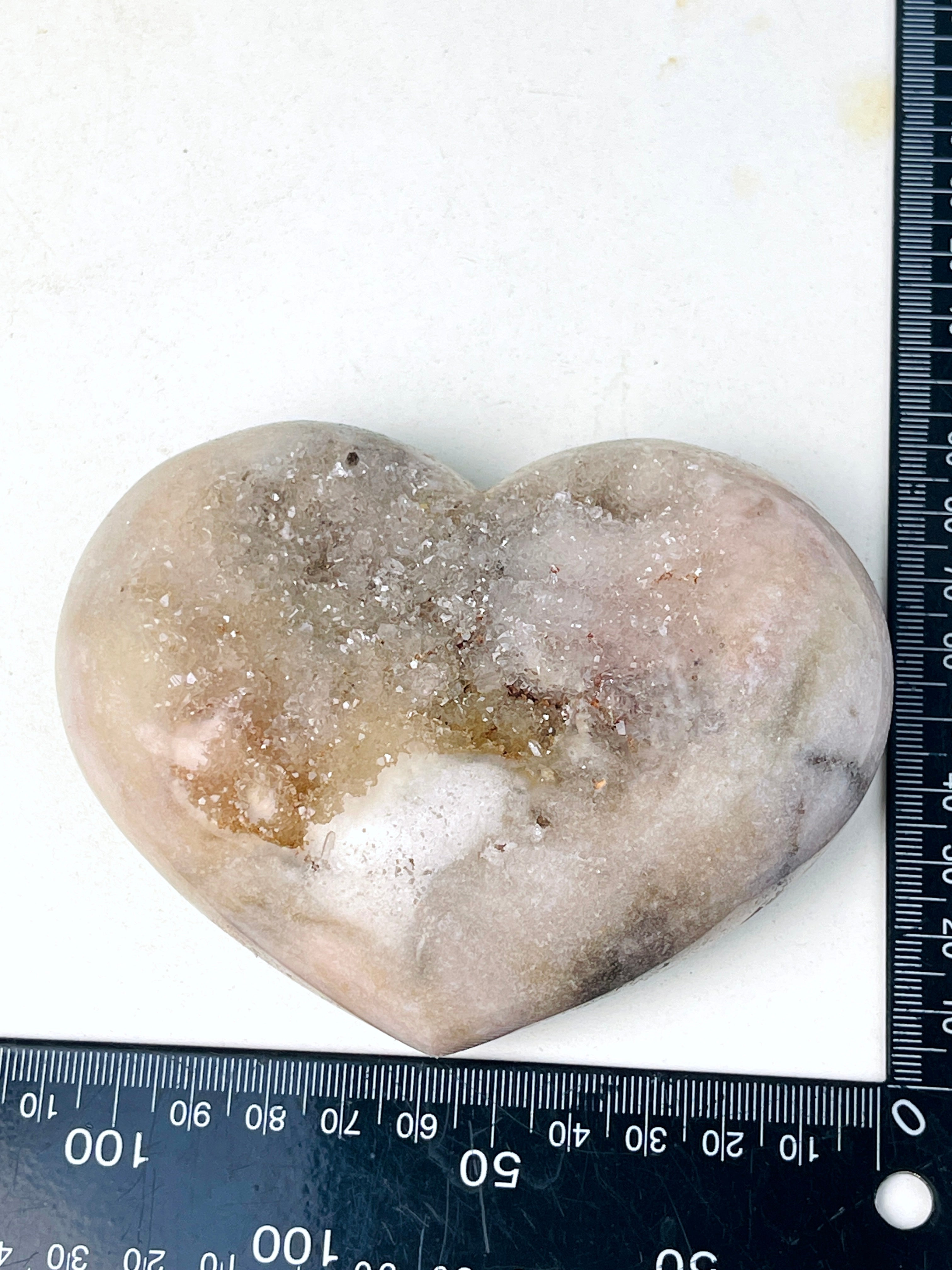 Pink Amethyst Heart, 468g B4