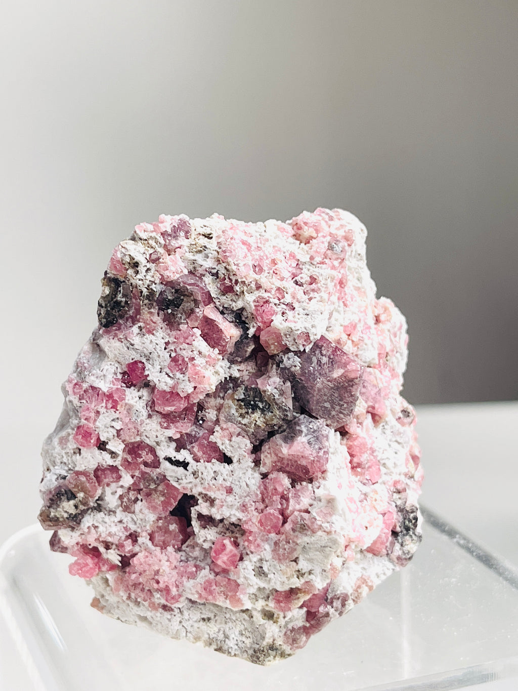 New Find !! Grossular Garnet, Rare Raspberry Pink Garnet Mineral Specimen ~ Coahuila, Mexico - 11