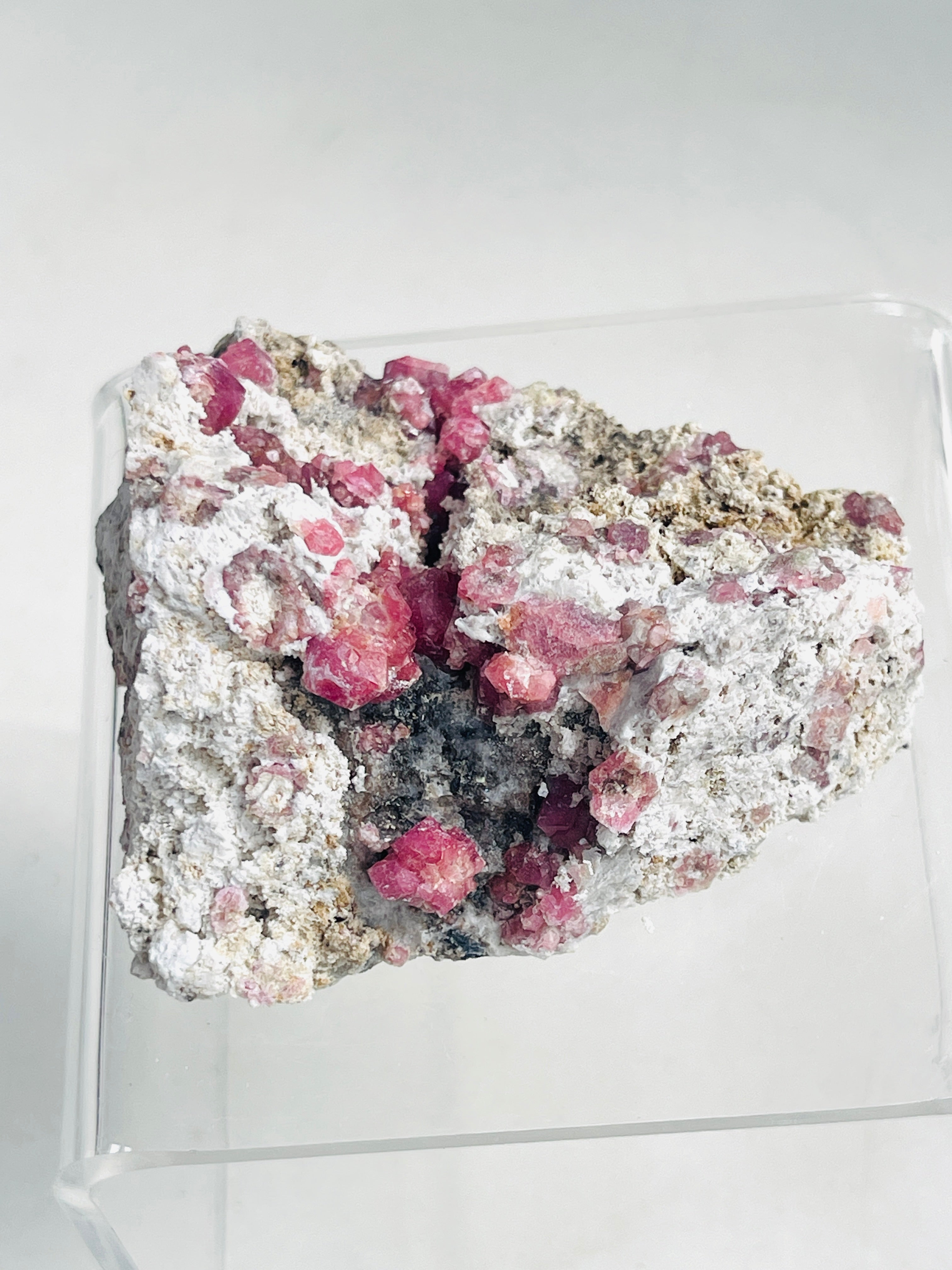 Rare Grossular Raspberry Pink Garnet Specimen | Closed Mine | Coahuila, Mexico 5