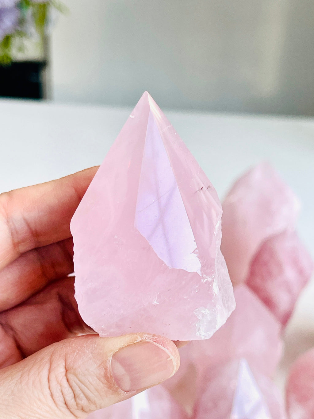 Rose Quartz Top Polished Point