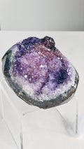 Uruguay Amethyst Flower Specimen with Hematite & Calcite
