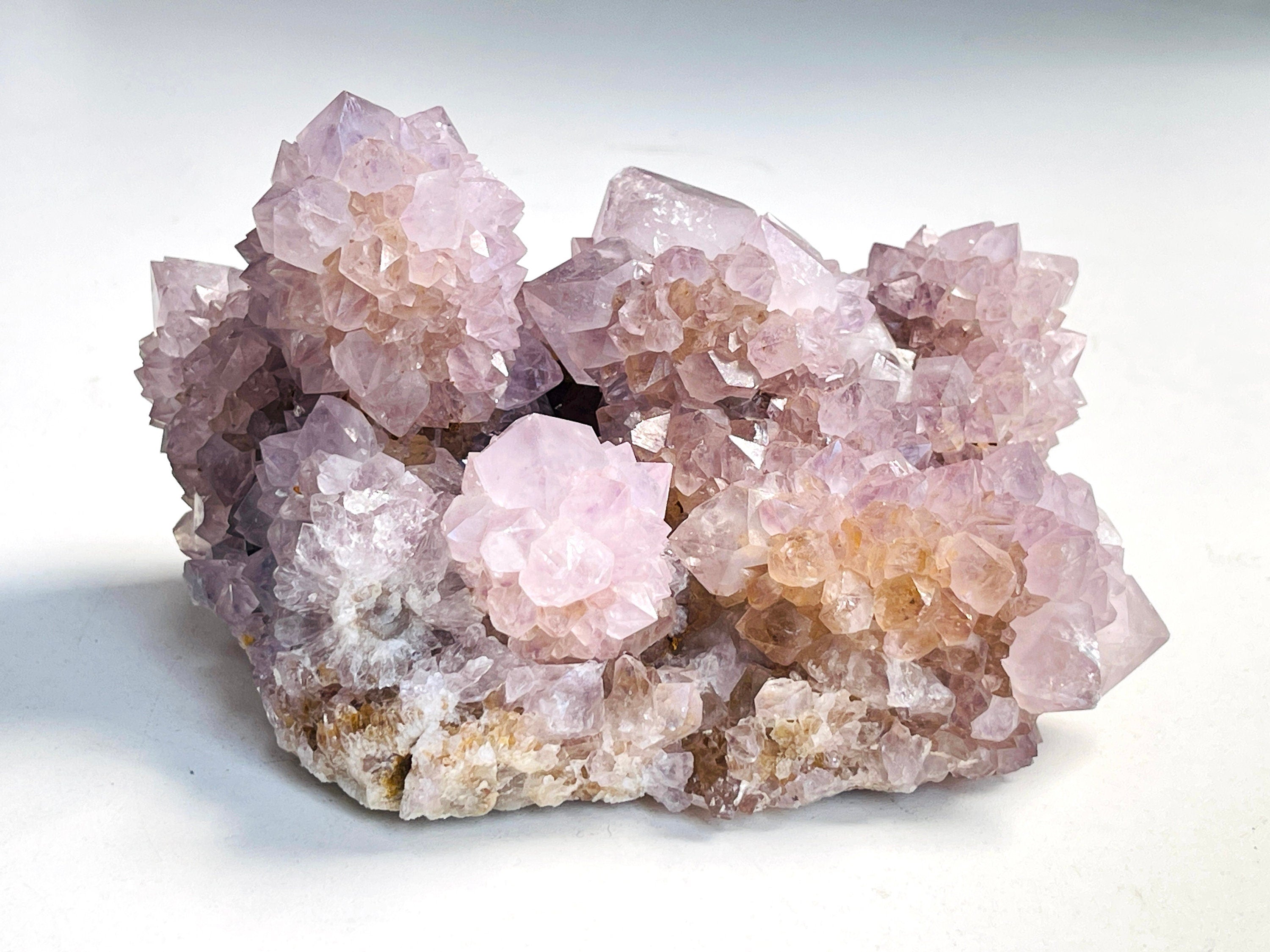 Spirit Quartz Cluster, 988g Lilac Spirit Quartz Point Cluster lilac fairy quartz, amazing Amethyst spirit quartz , amethyst spirit quartz
